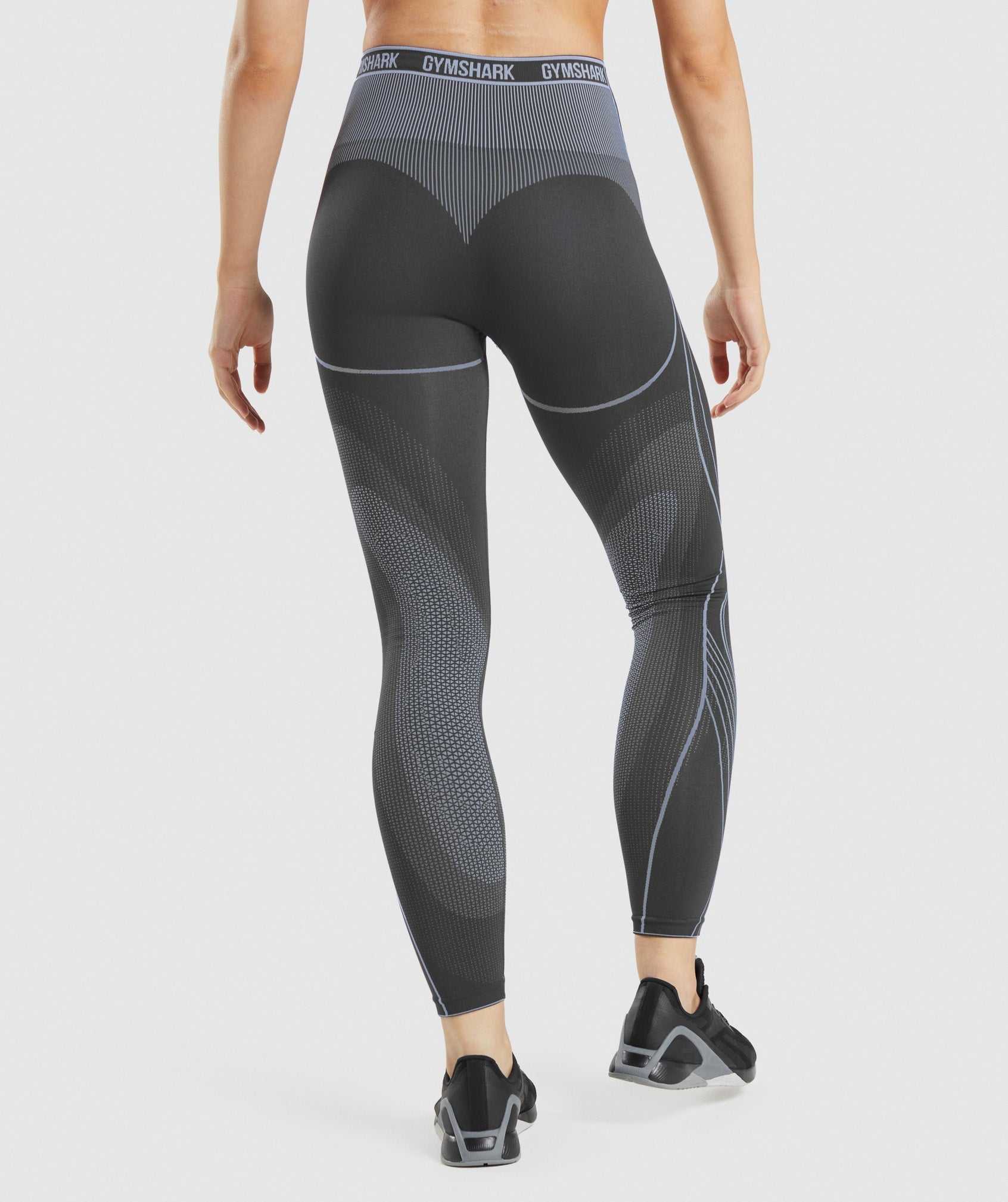 Legginsy Damskie Gymshark Apex Seamless High Rise Czarne Szare Lawenda Niebieskie | GNPB71450