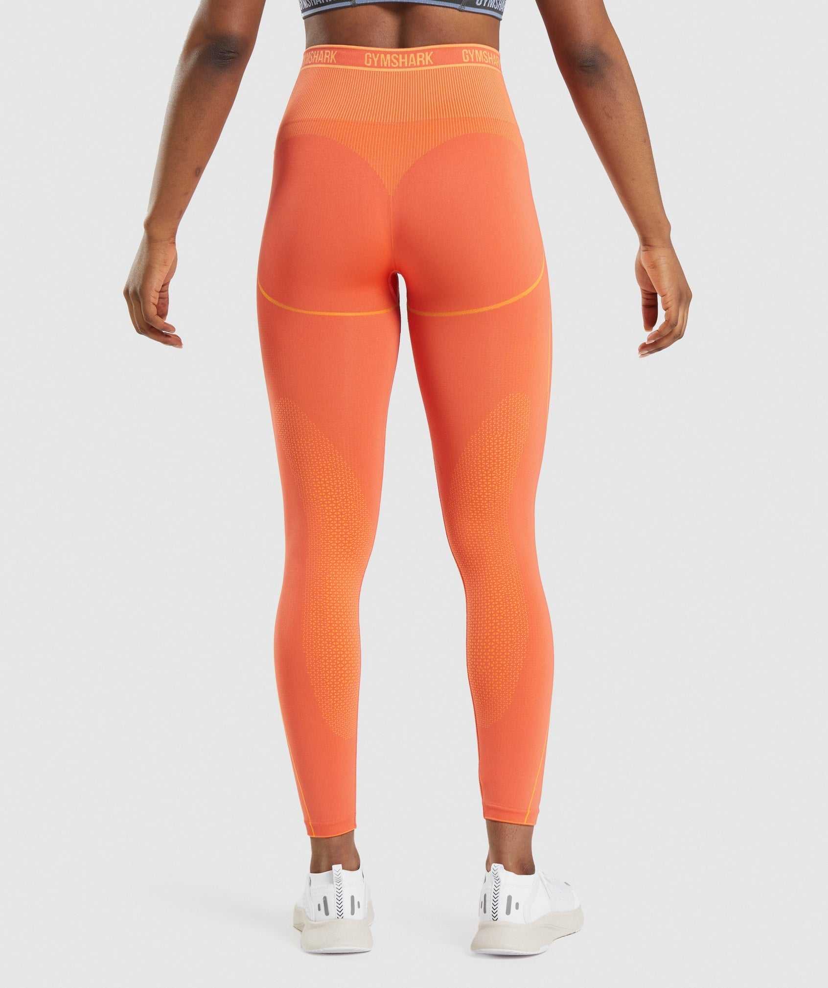 Legginsy Damskie Gymshark Apex Seamless High Rise Pomarańczowe Morelowe Pomarańczowe | LOHB41908