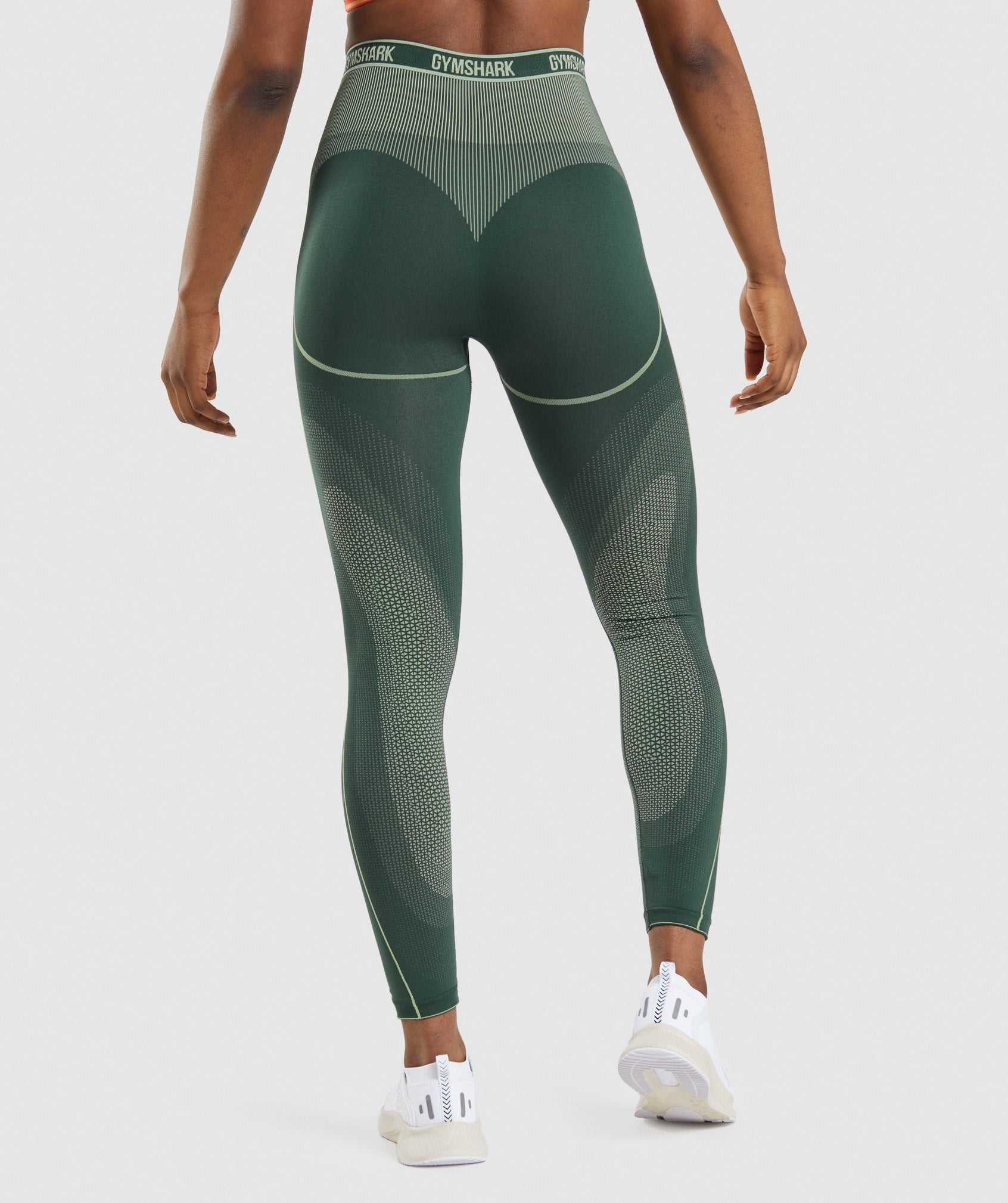 Legginsy Damskie Gymshark Apex Seamless High Rise Obsidian Zielone Zielone | TNOW13592