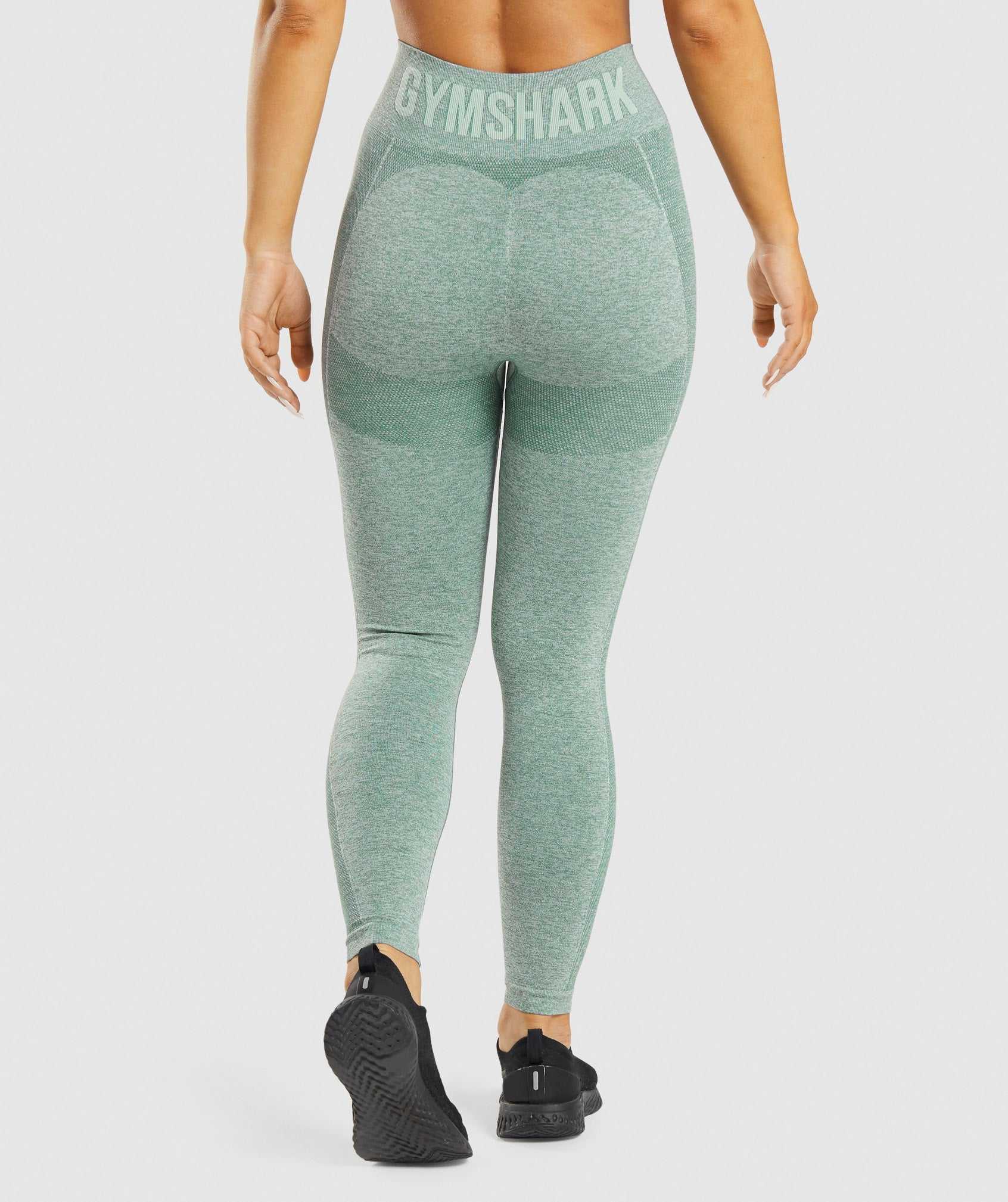 Legginsy Damskie Gymshark Flex High Waisted Zielone | CDHX96083