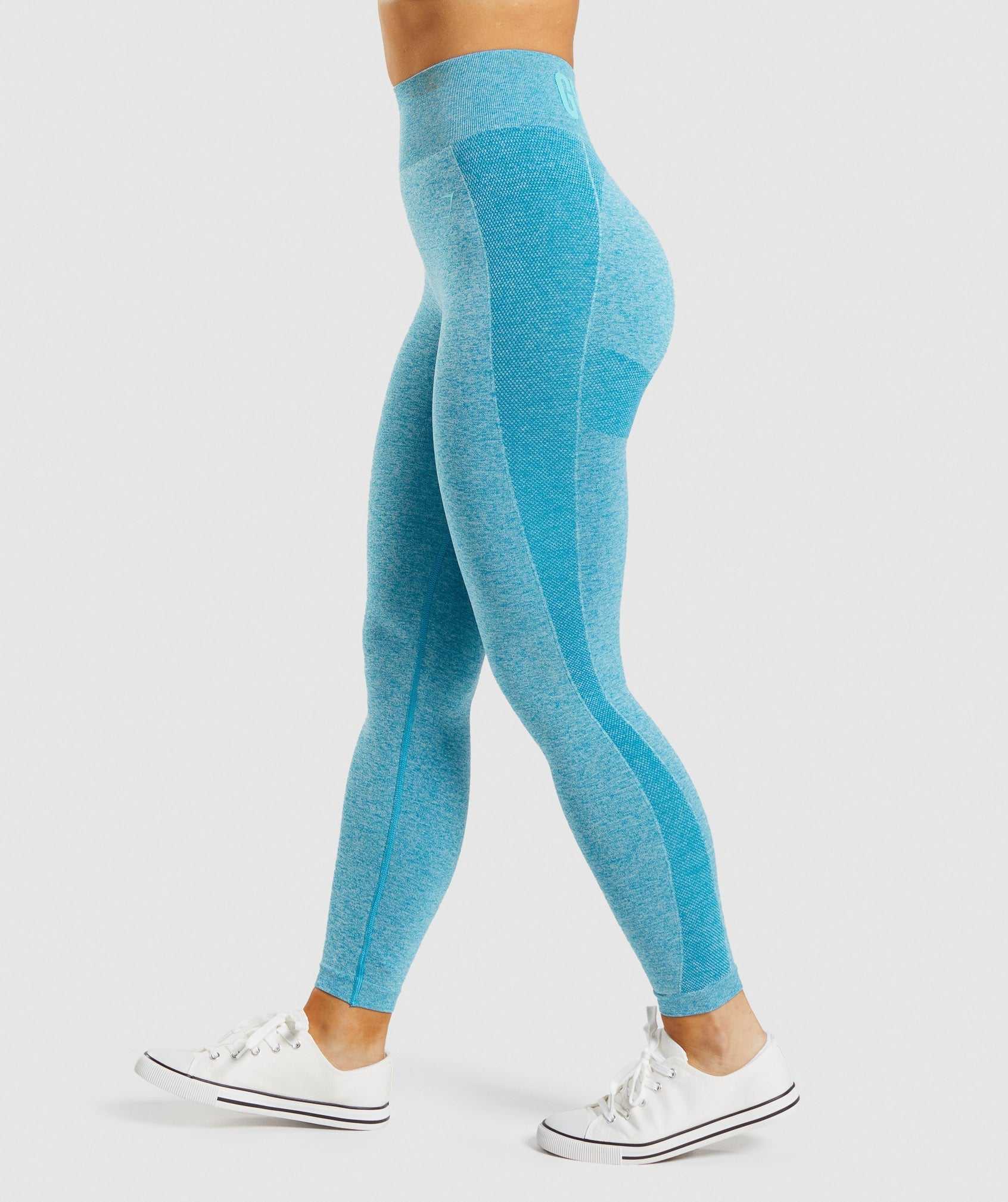 Legginsy Damskie Gymshark Flex High Waisted Niebieskie | EFIO18249