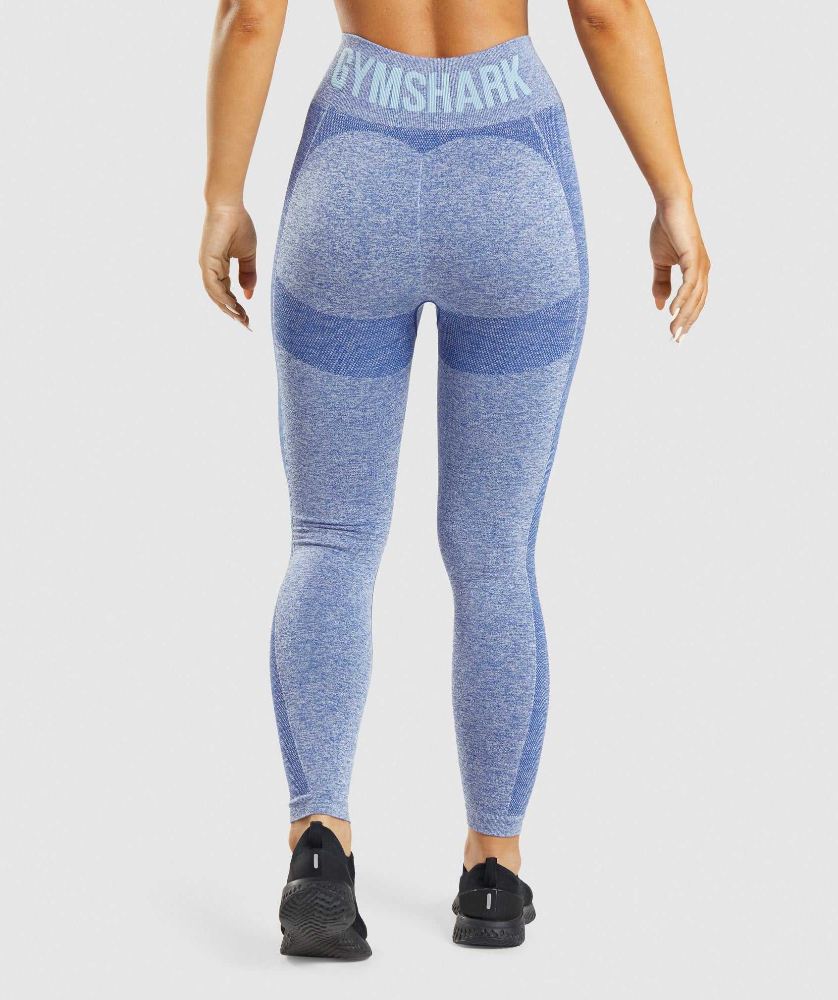 Legginsy Damskie Gymshark Flex High Waisted Niebieskie | EWXY52183