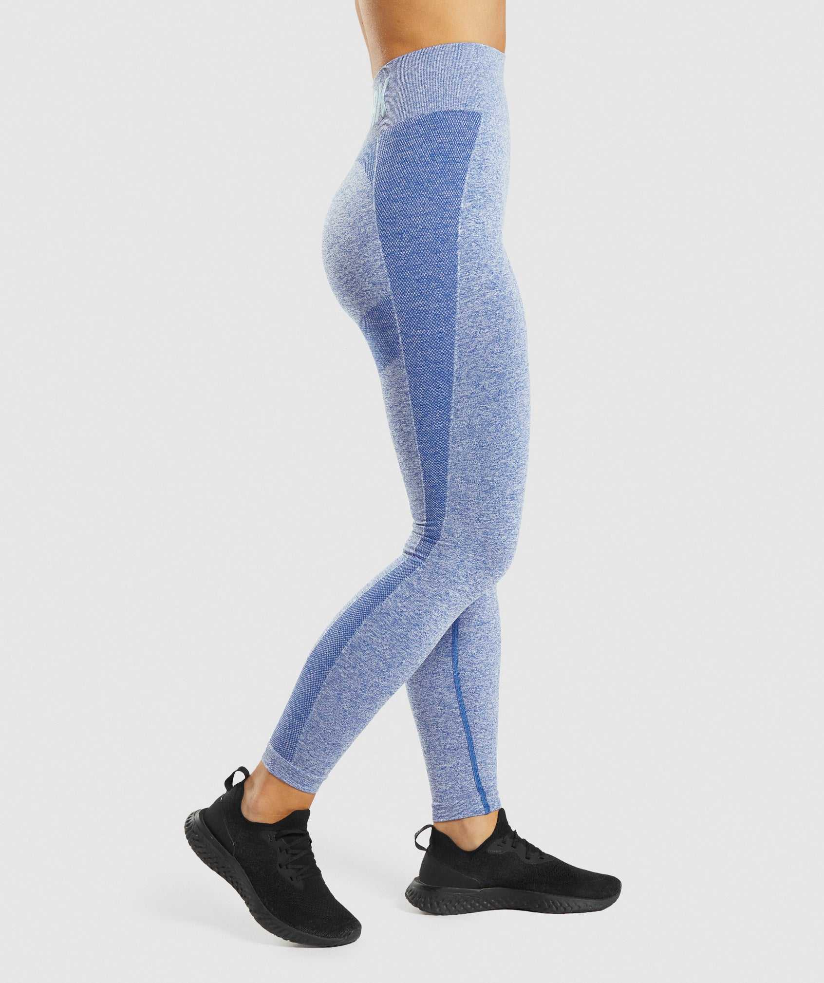 Legginsy Damskie Gymshark Flex High Waisted Niebieskie | EWXY52183