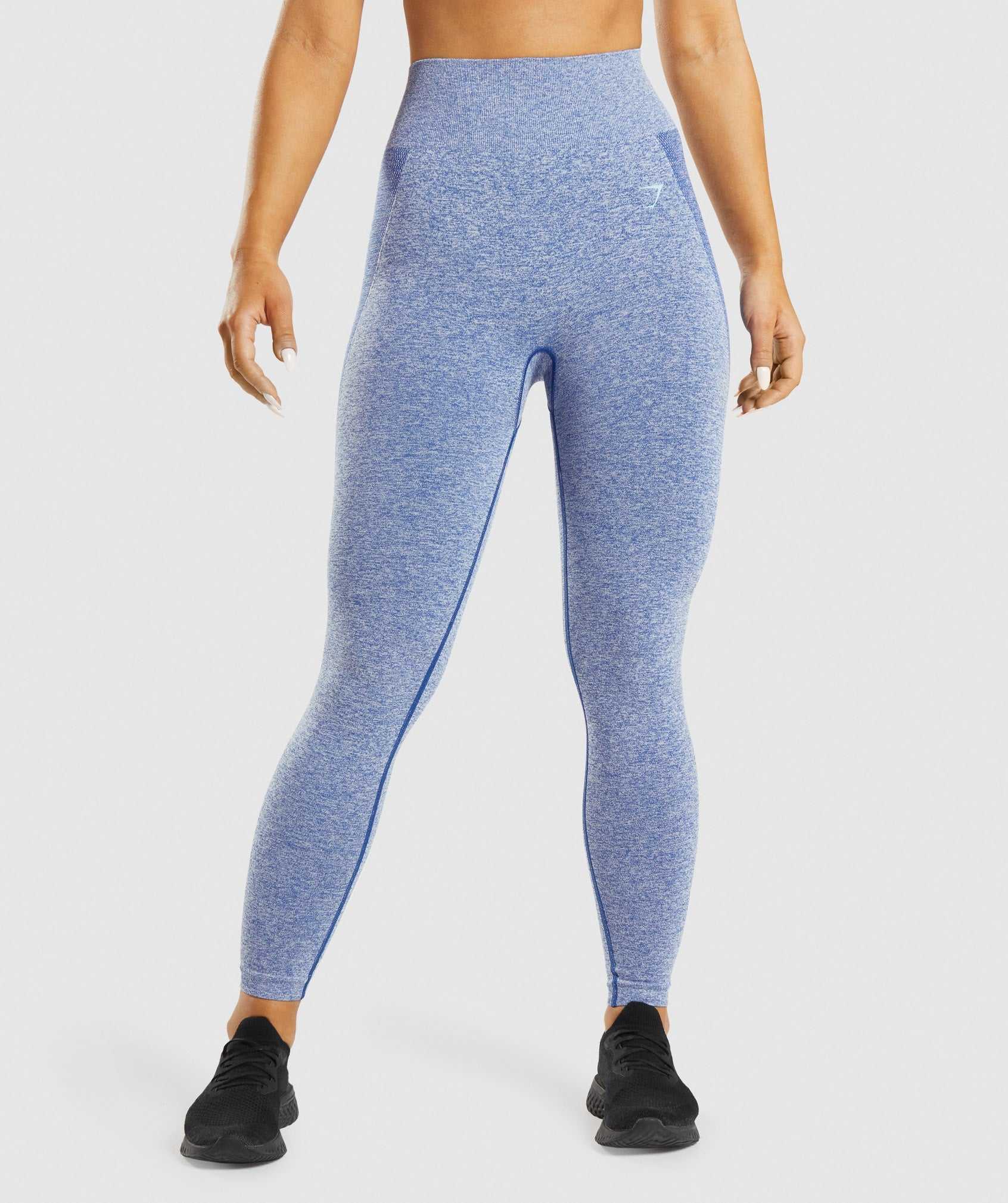 Legginsy Damskie Gymshark Flex High Waisted Niebieskie | EWXY52183