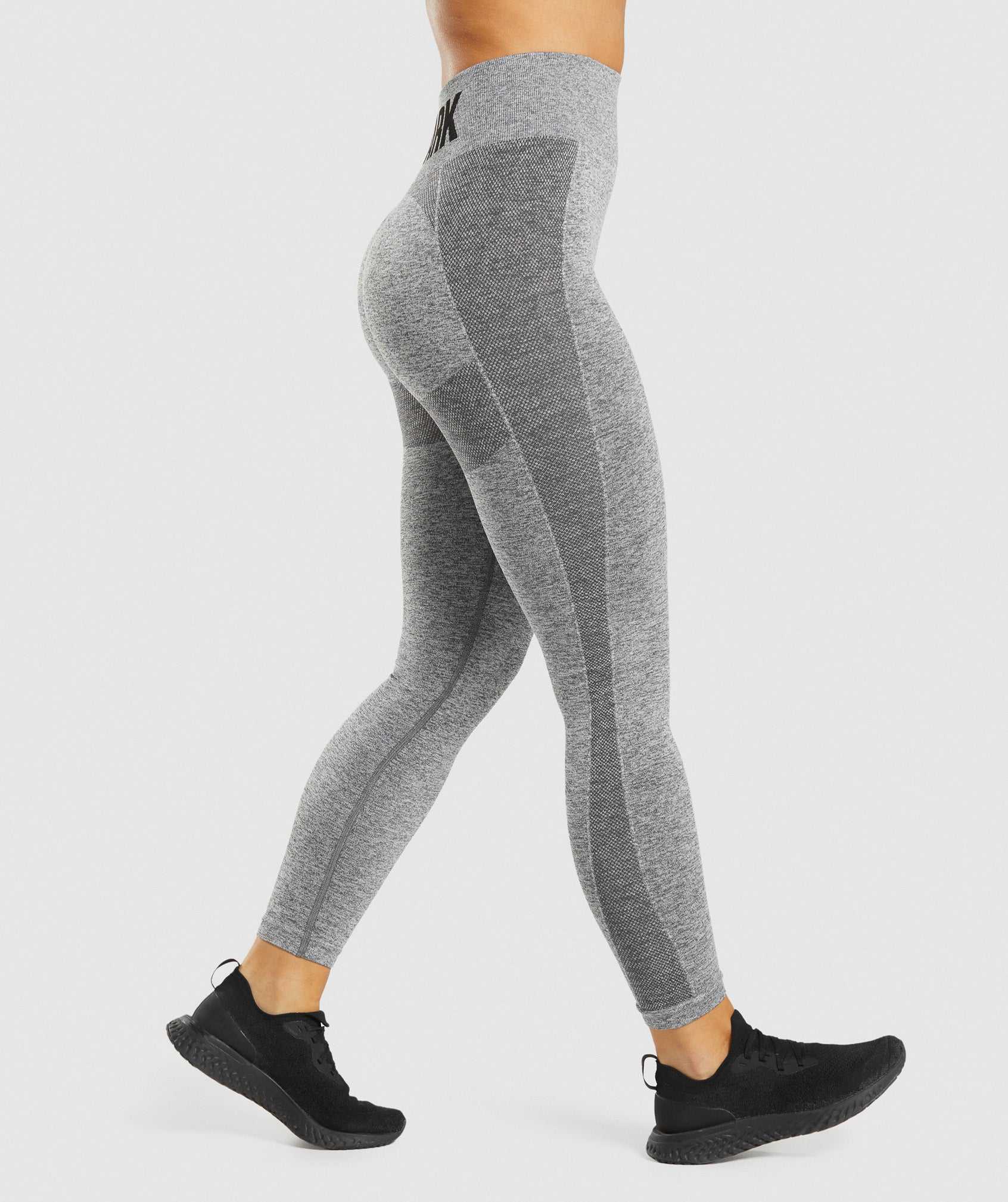 Legginsy Damskie Gymshark Flex High Waisted Szare | IEVA30965