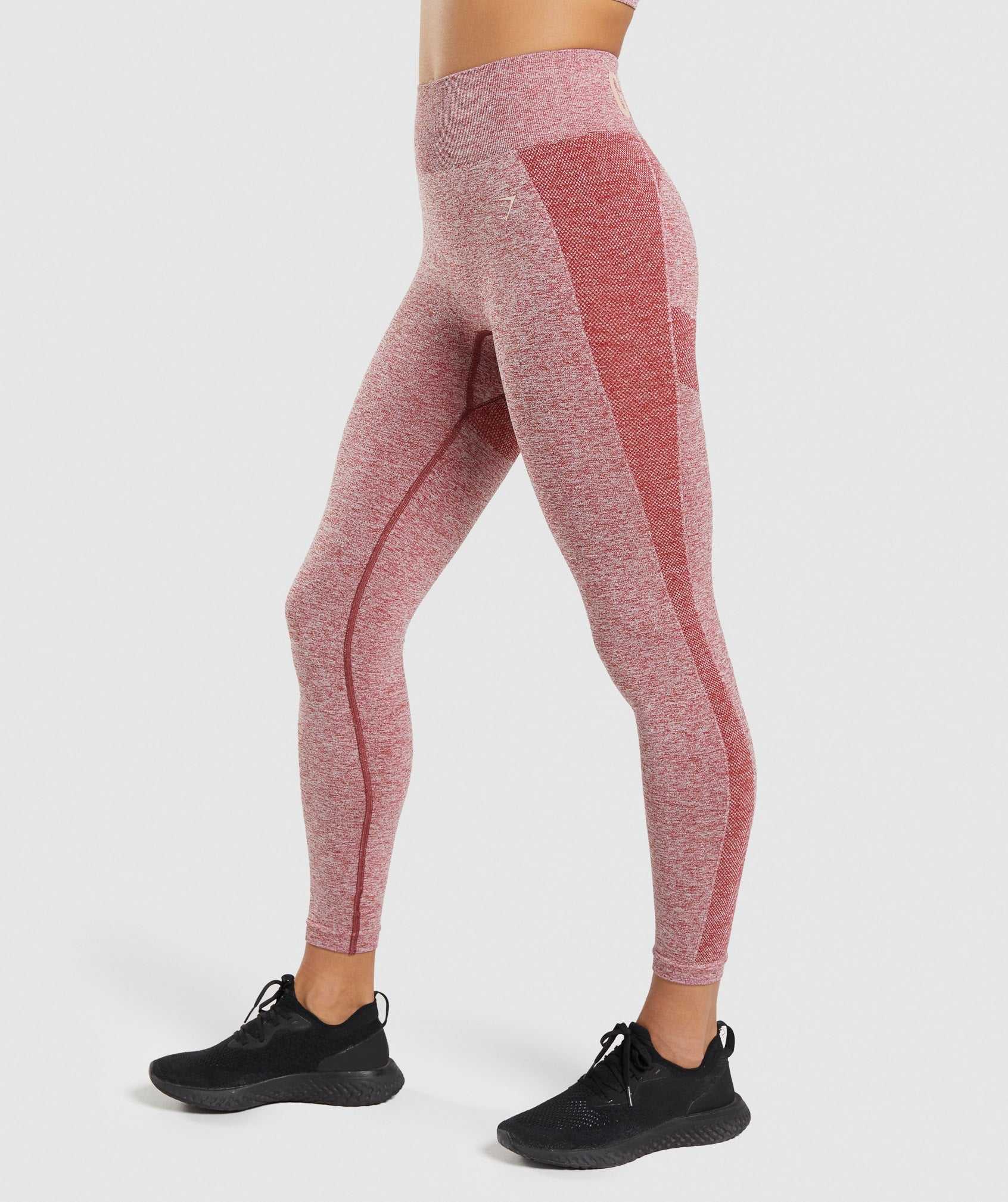 Legginsy Damskie Gymshark Flex High Waisted Bordowe | UYCI38942