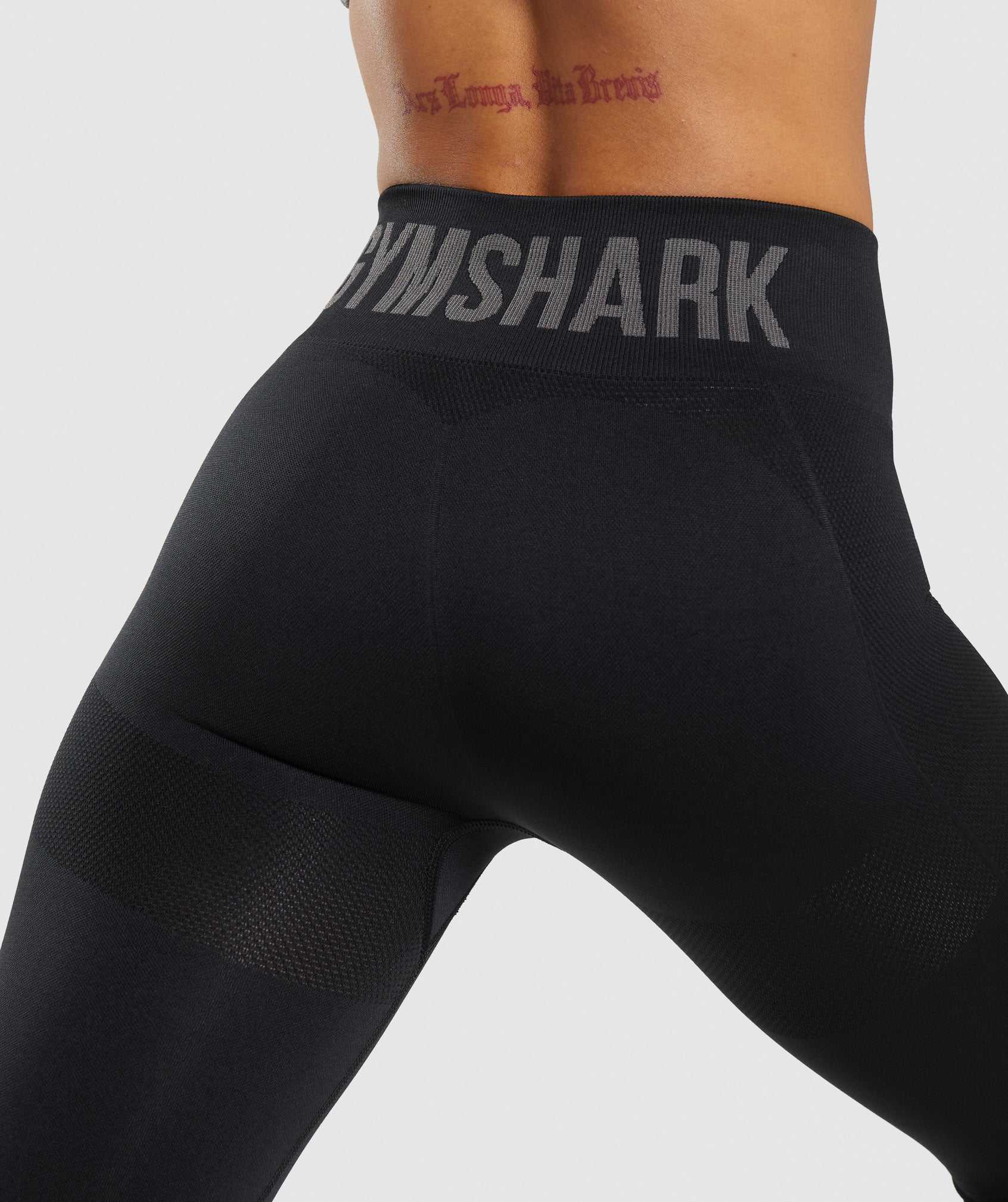 Legginsy Damskie Gymshark Flex High Waisted Czarne | VFNK25368