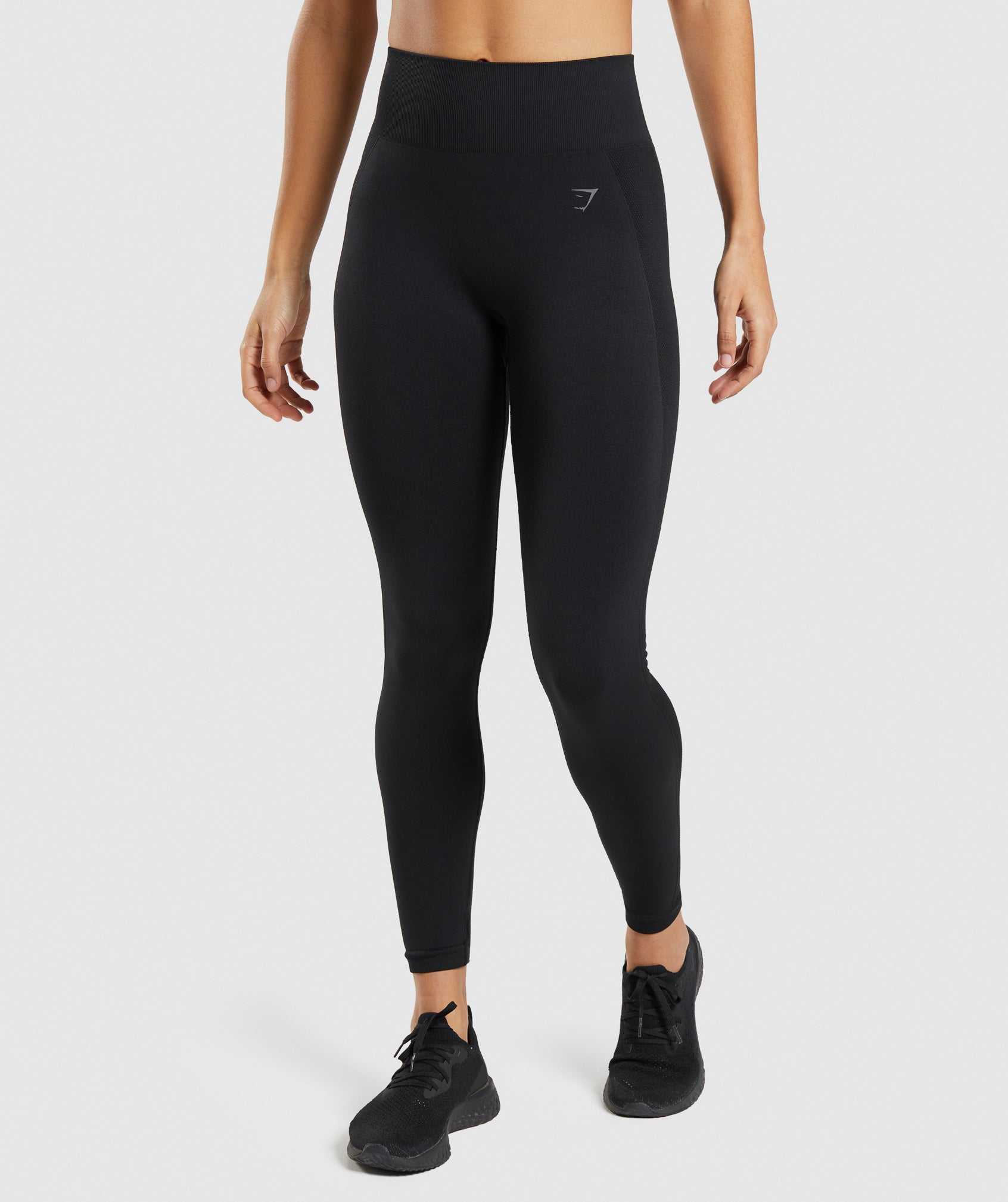 Legginsy Damskie Gymshark Flex High Waisted Czarne | VFNK25368