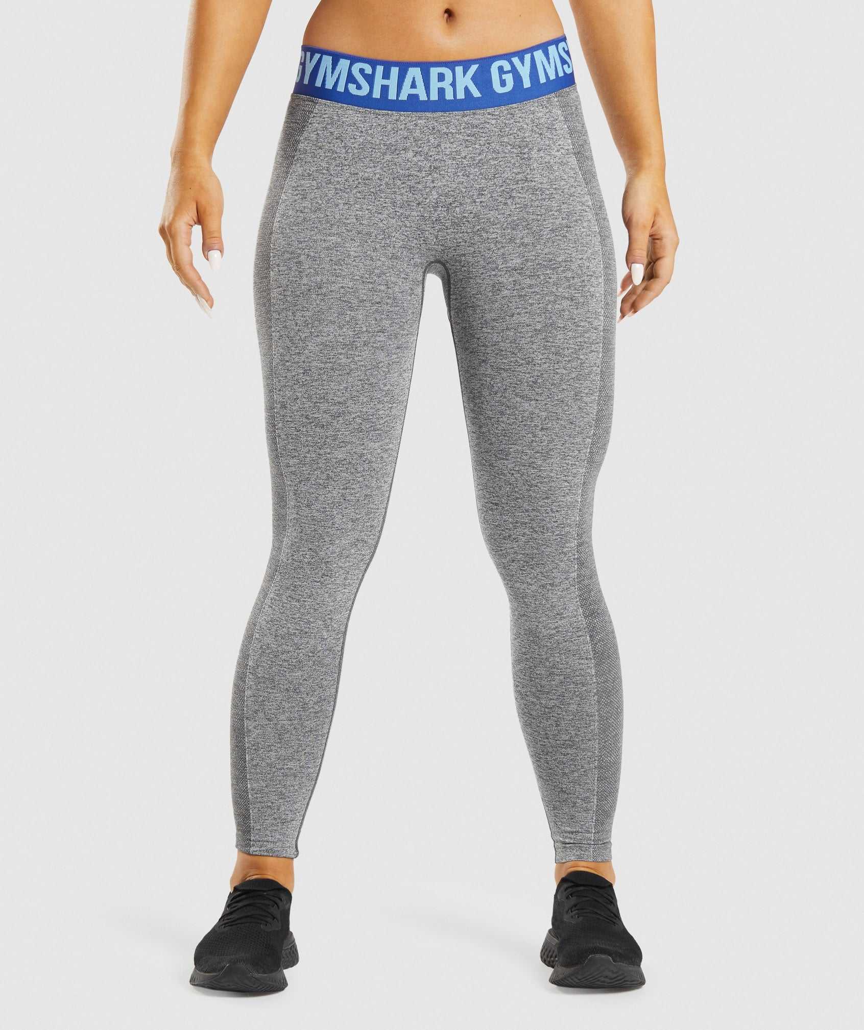 Legginsy Damskie Gymshark Flex Low Rise Szare | OZTJ20164