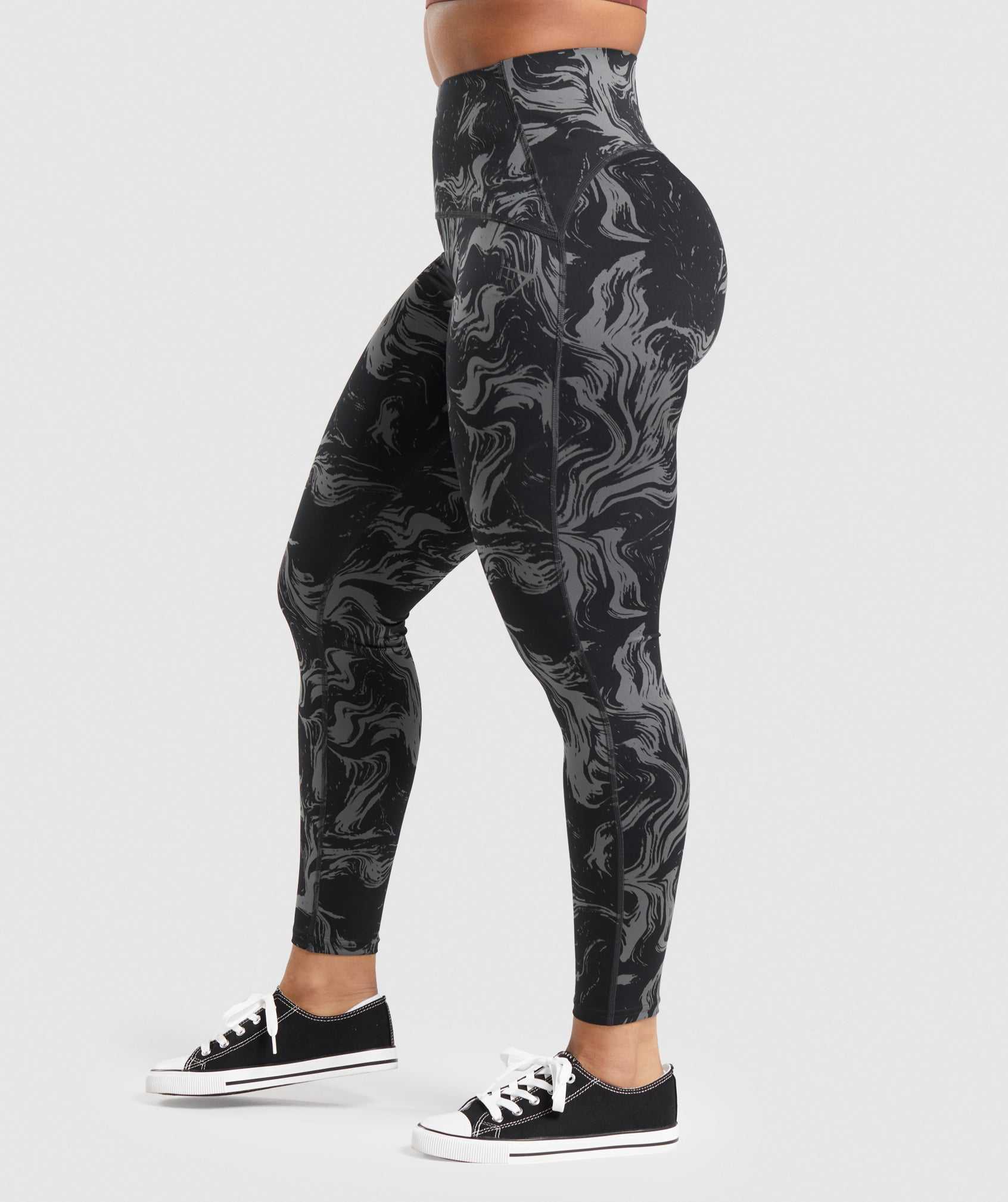 Legginsy Damskie Gymshark GS Power High Rise Czarne | PUHY84073