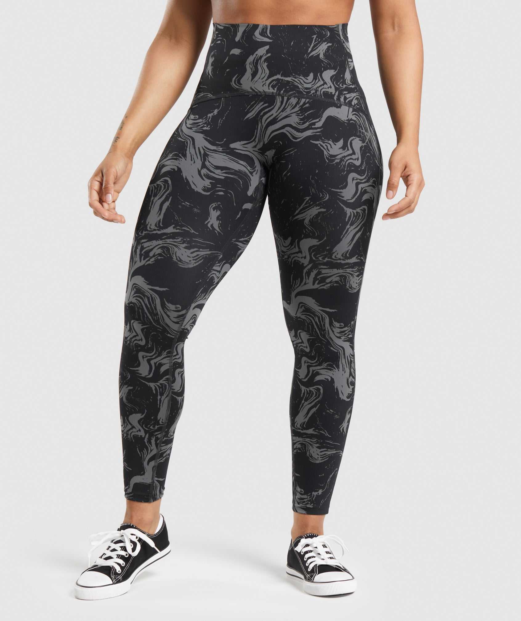 Legginsy Damskie Gymshark GS Power High Rise Czarne | PUHY84073