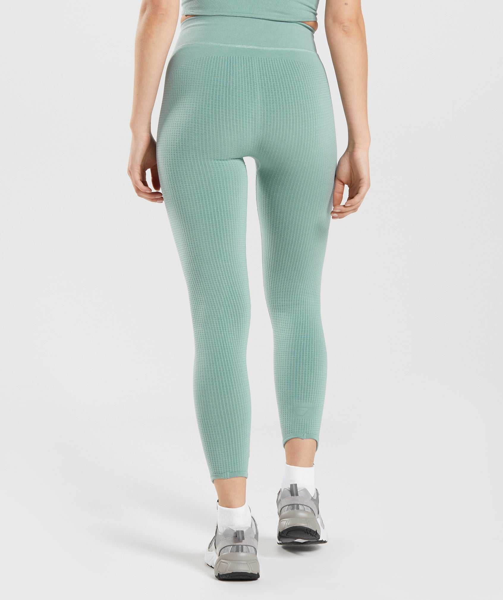 Legginsy Damskie Gymshark Pause Seamless Niebieskie | IKYU94125