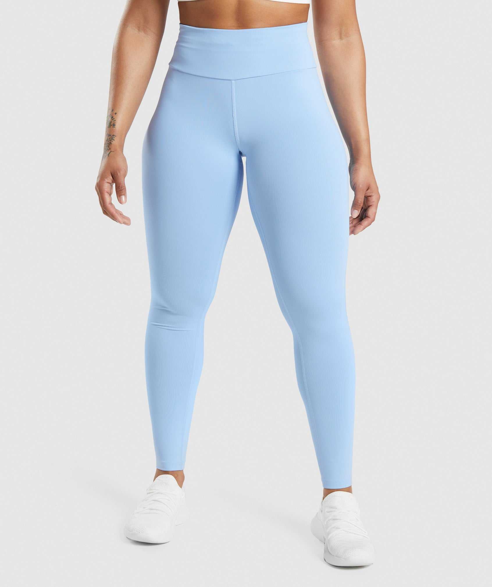 Legginsy Damskie Gymshark Speed Niebieskie | YQRW18270