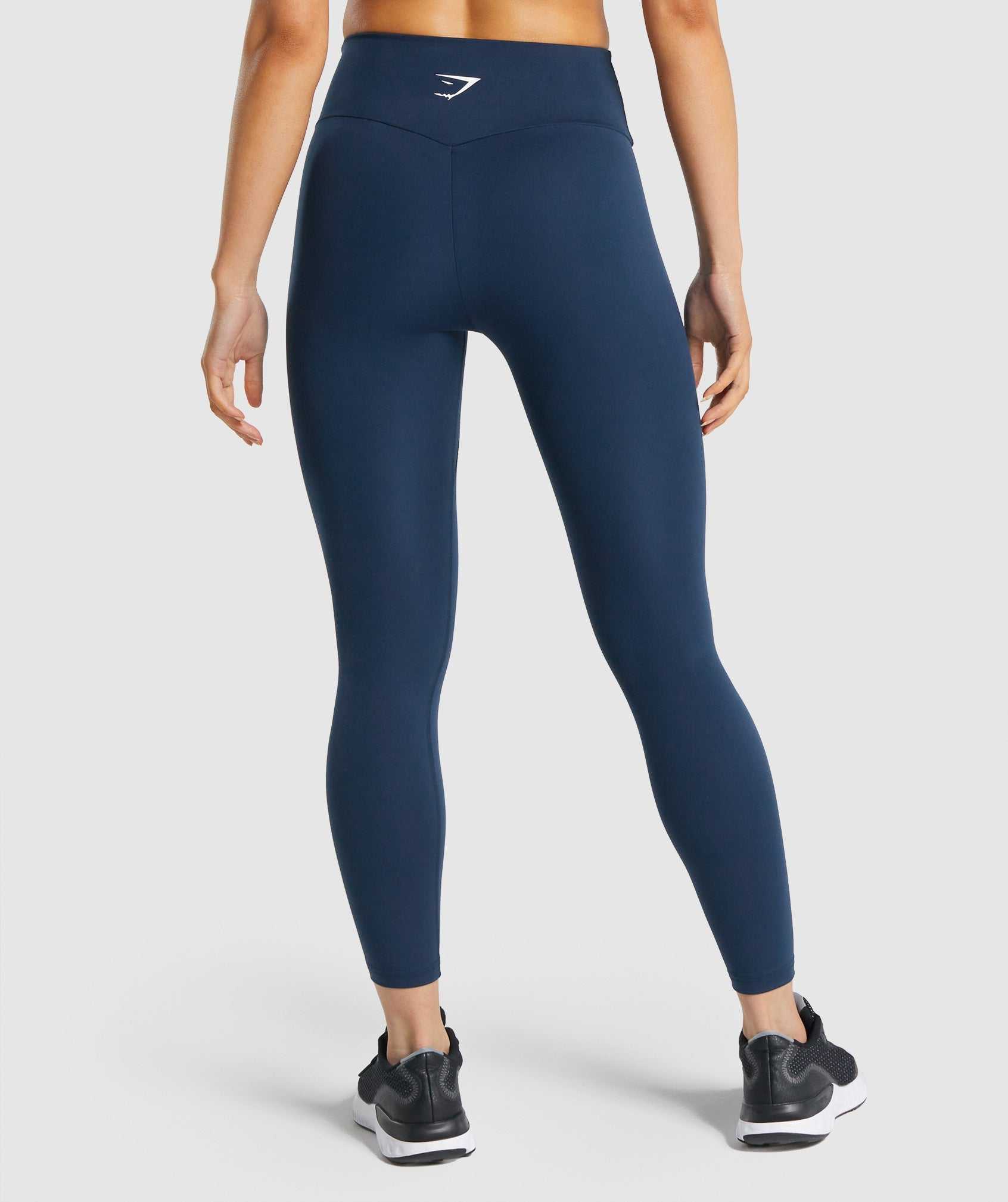 Legginsy Damskie Gymshark Treningowe Granatowe | ZAVL46809