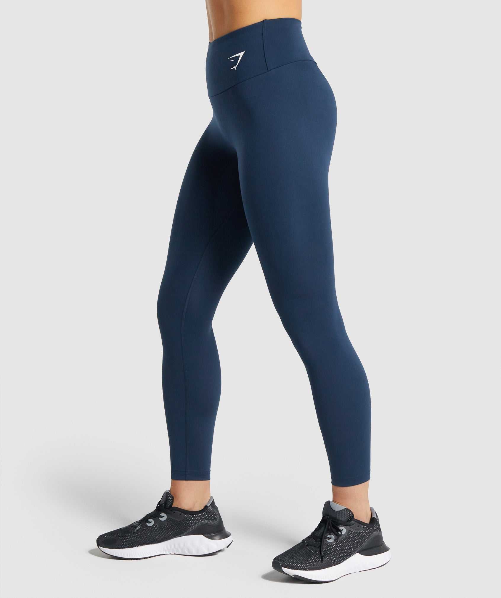 Legginsy Damskie Gymshark Treningowe Granatowe | ZAVL46809