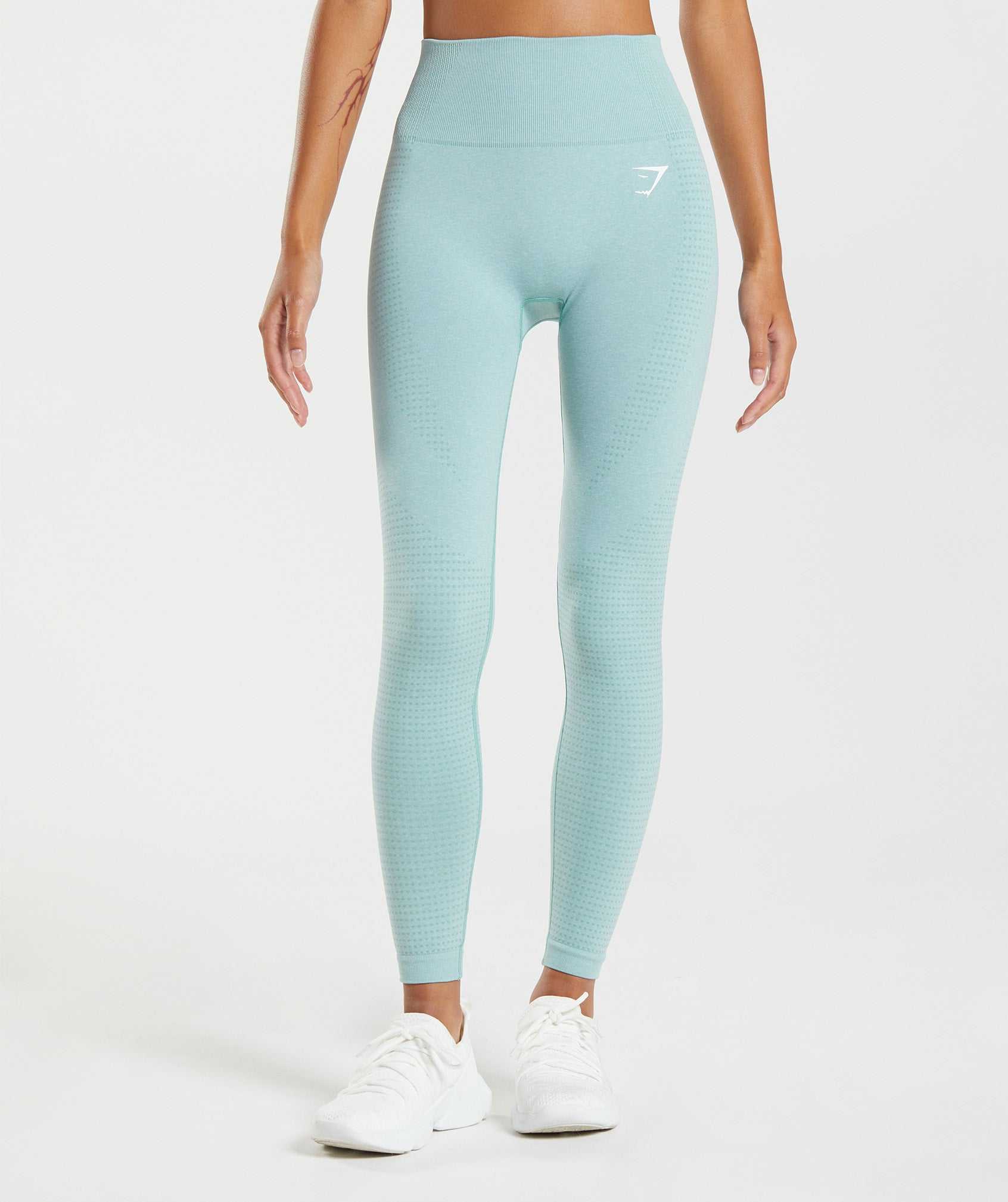 Legginsy Damskie Gymshark Vital Seamless 2.0 Niebieskie | HGYJ05843