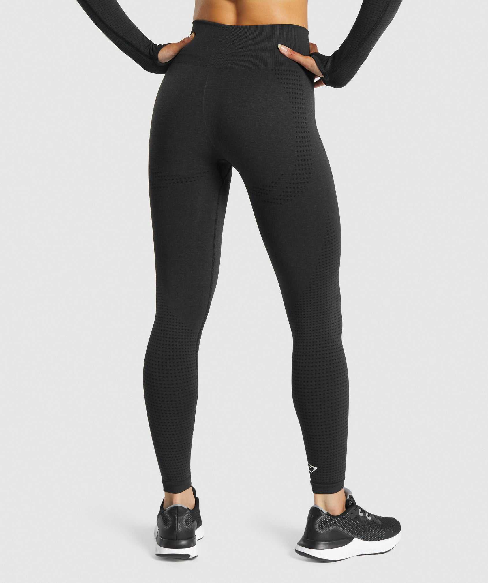 Legginsy Damskie Gymshark Vital Seamless 2.0 Czarne | KZBM34206