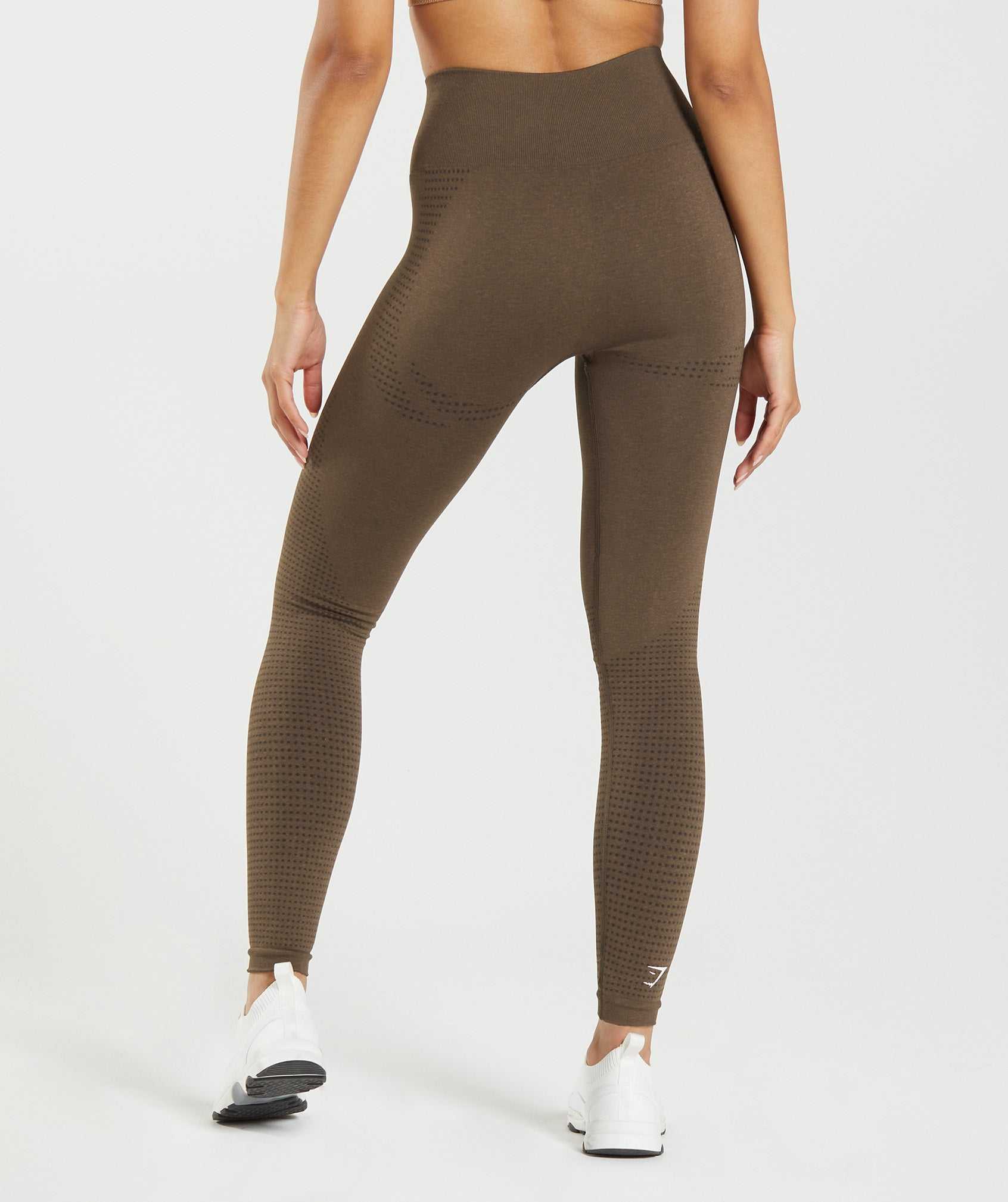 Legginsy Damskie Gymshark Vital Seamless 2.0 Beżowe | OQBW02634