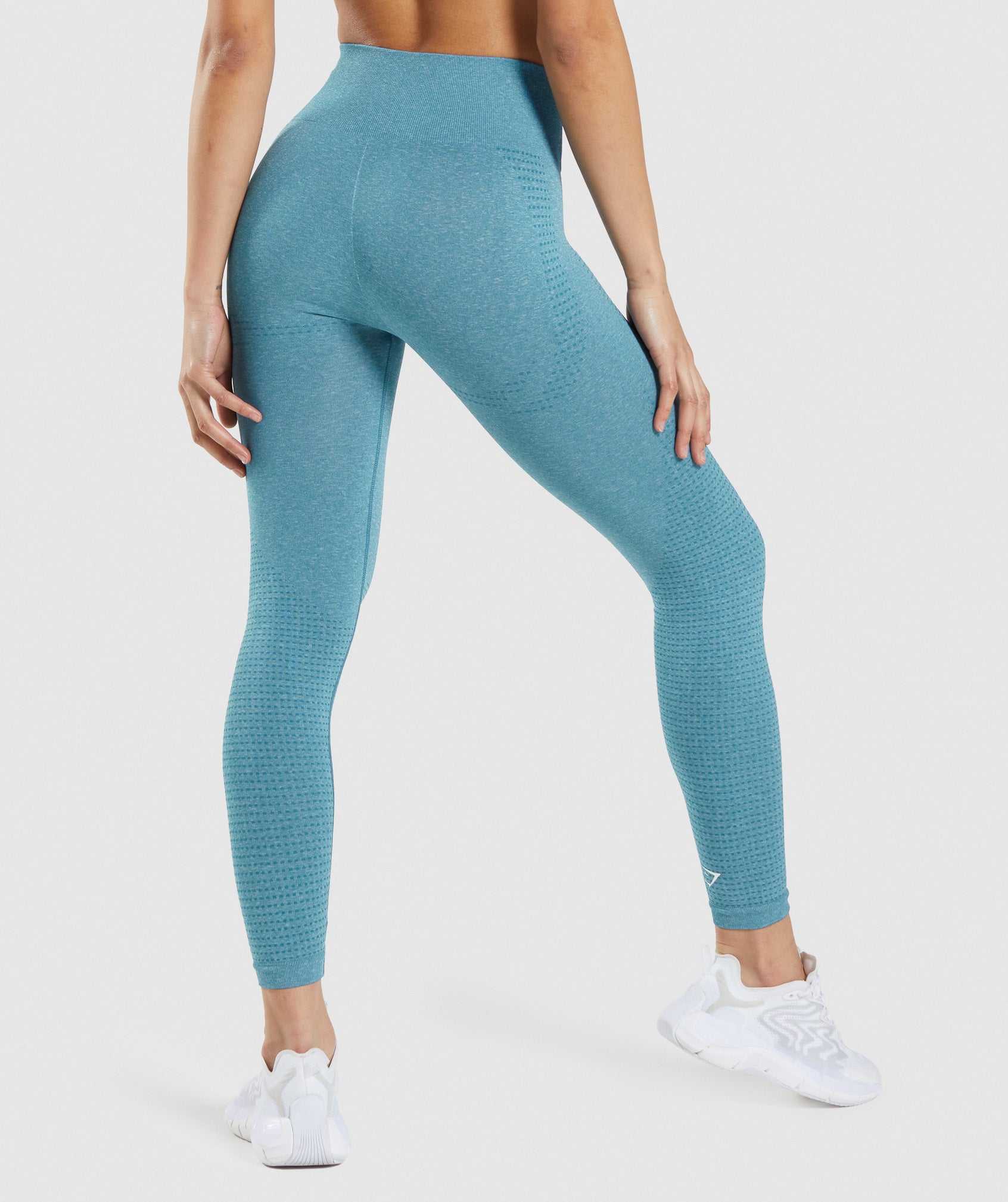 Legginsy Damskie Gymshark Vital Seamless 2.0 Turkusowe | SWPX71254