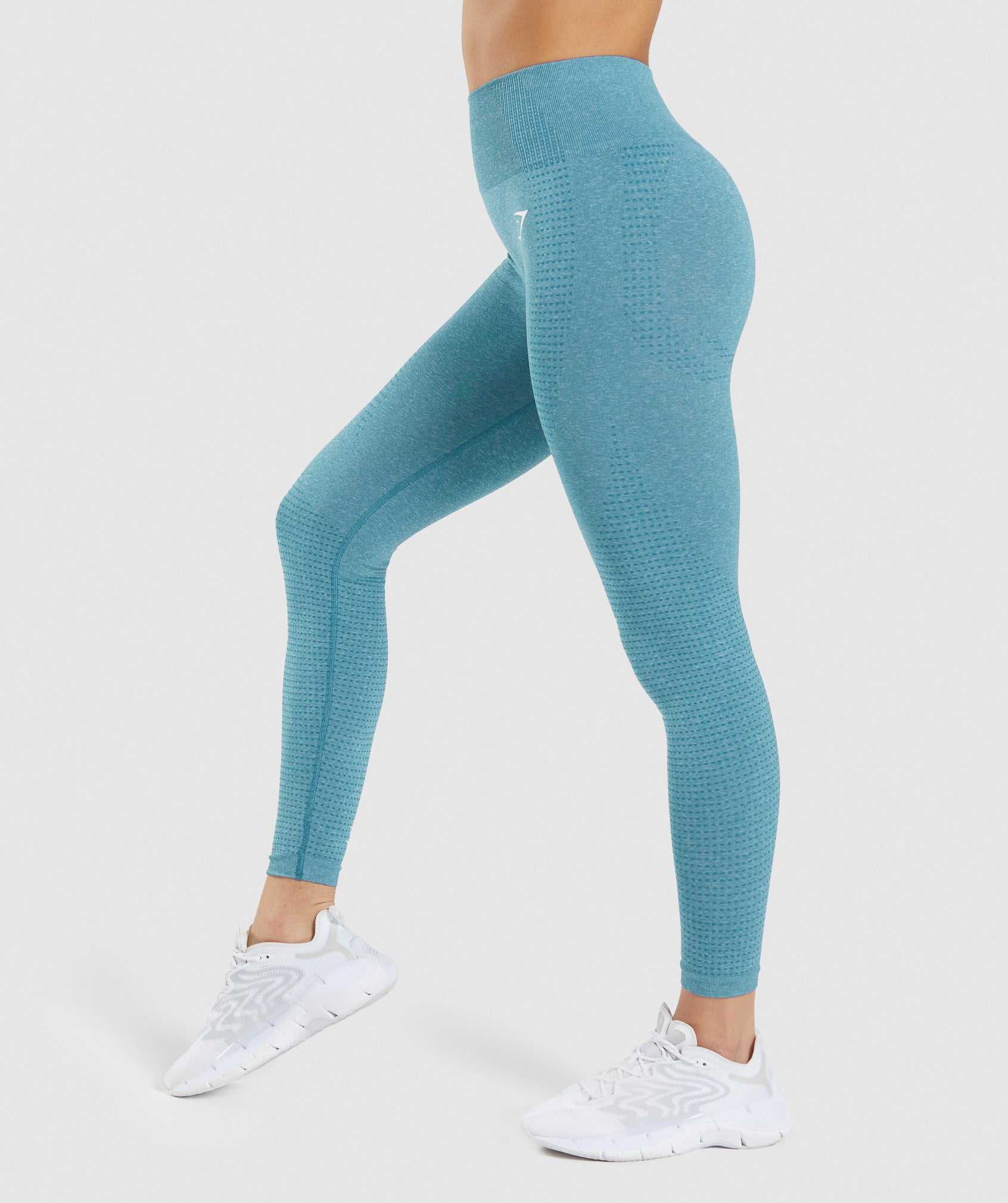 Legginsy Damskie Gymshark Vital Seamless 2.0 Turkusowe | SWPX71254