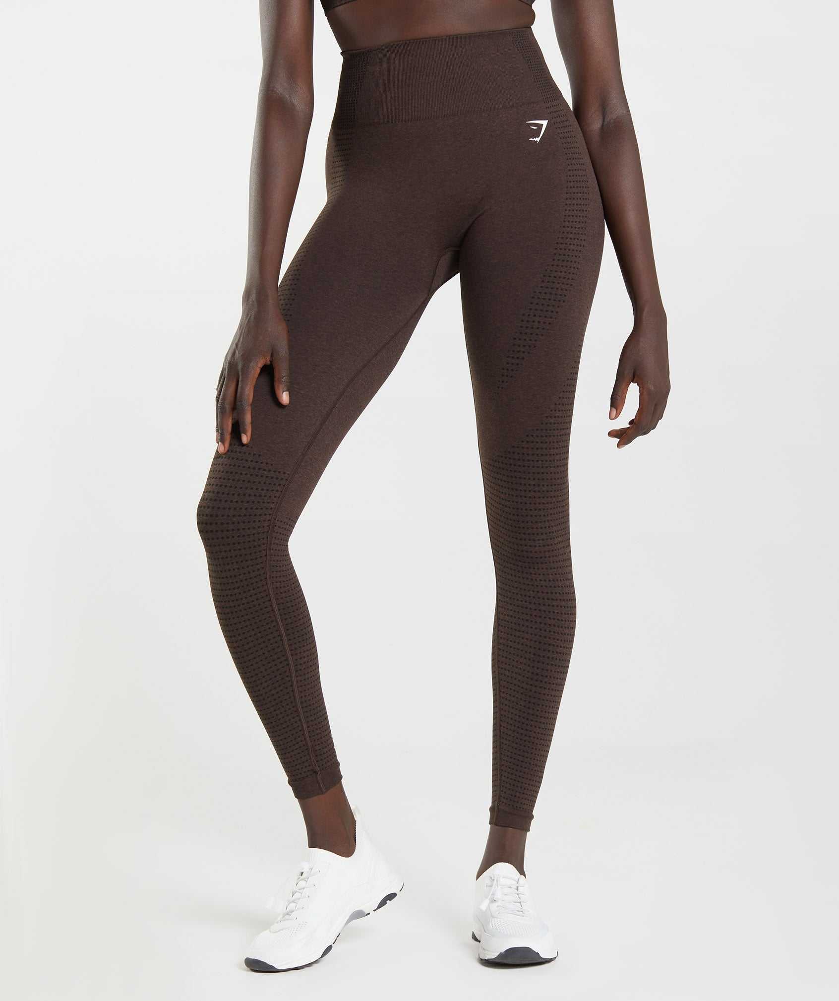 Legginsy Damskie Gymshark Vital Seamless 2.0 Różowe Brązowe | ZEPM21798