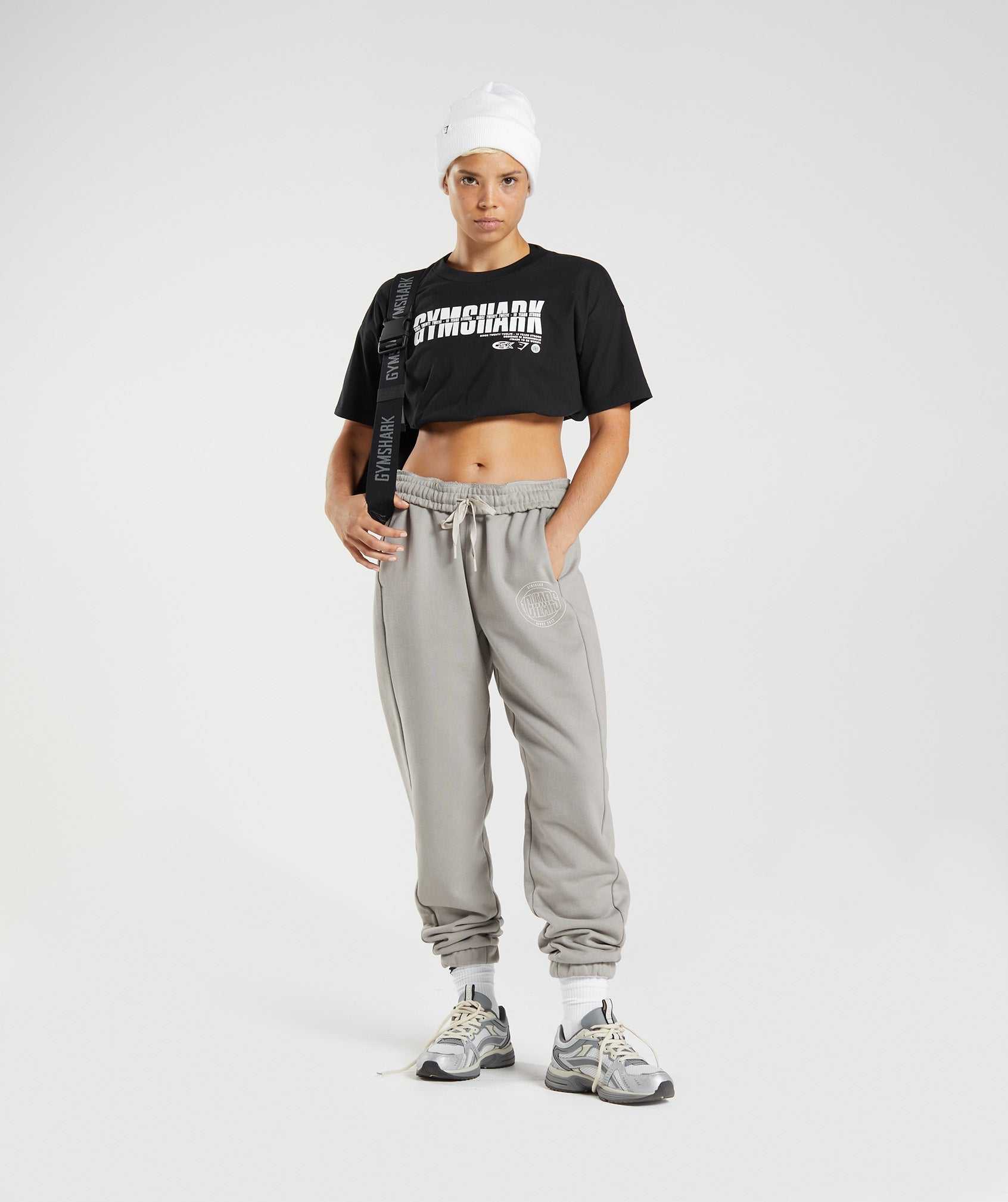 Najfatalniejszy Damskie Gymshark GS10 Year Midi Czarne | AHMR94280