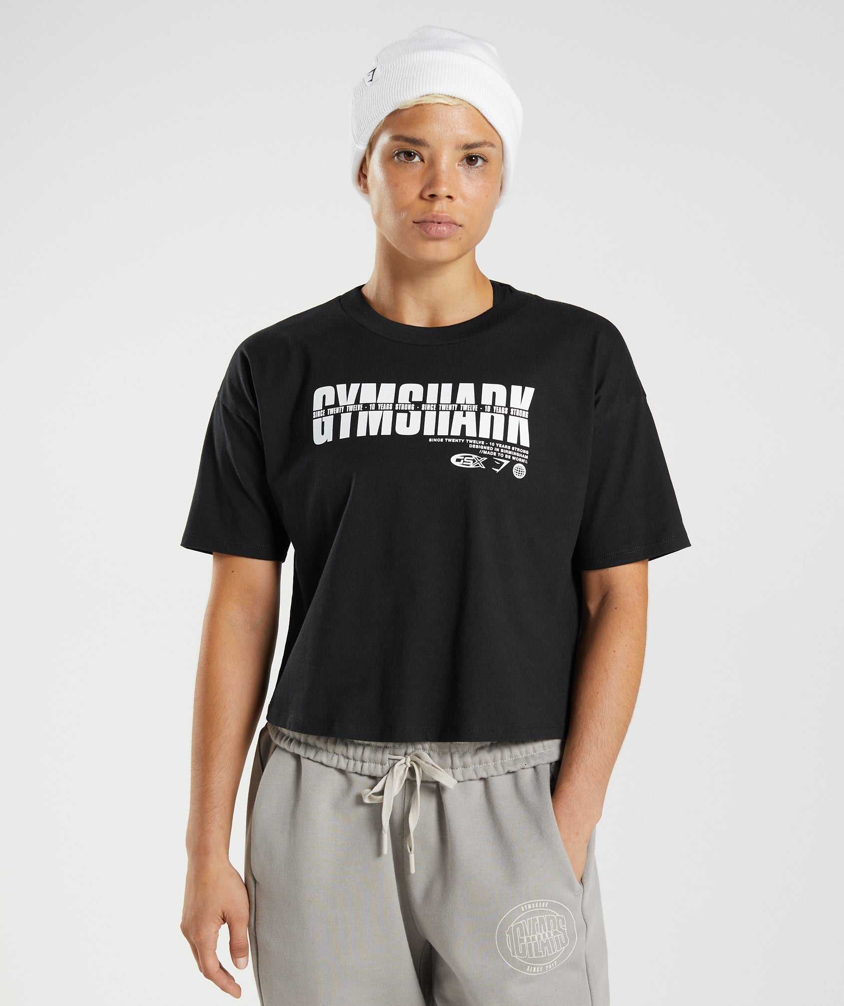 Najfatalniejszy Damskie Gymshark GS10 Year Midi Czarne | UGSF46039