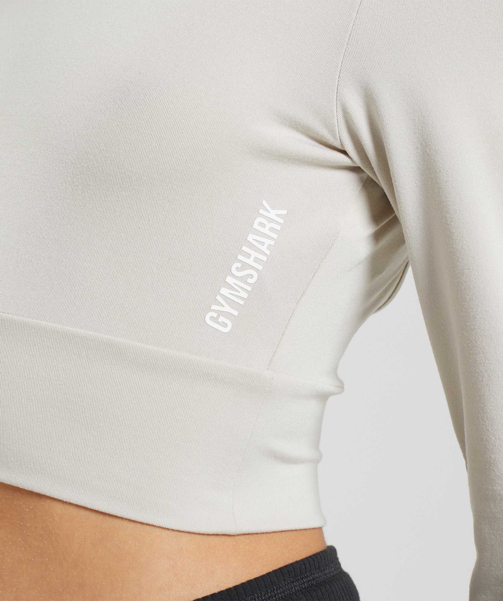 Najfatalniejszy Damskie Gymshark Pause Open Back Long Sleeve Crop Szare | SAMI79810