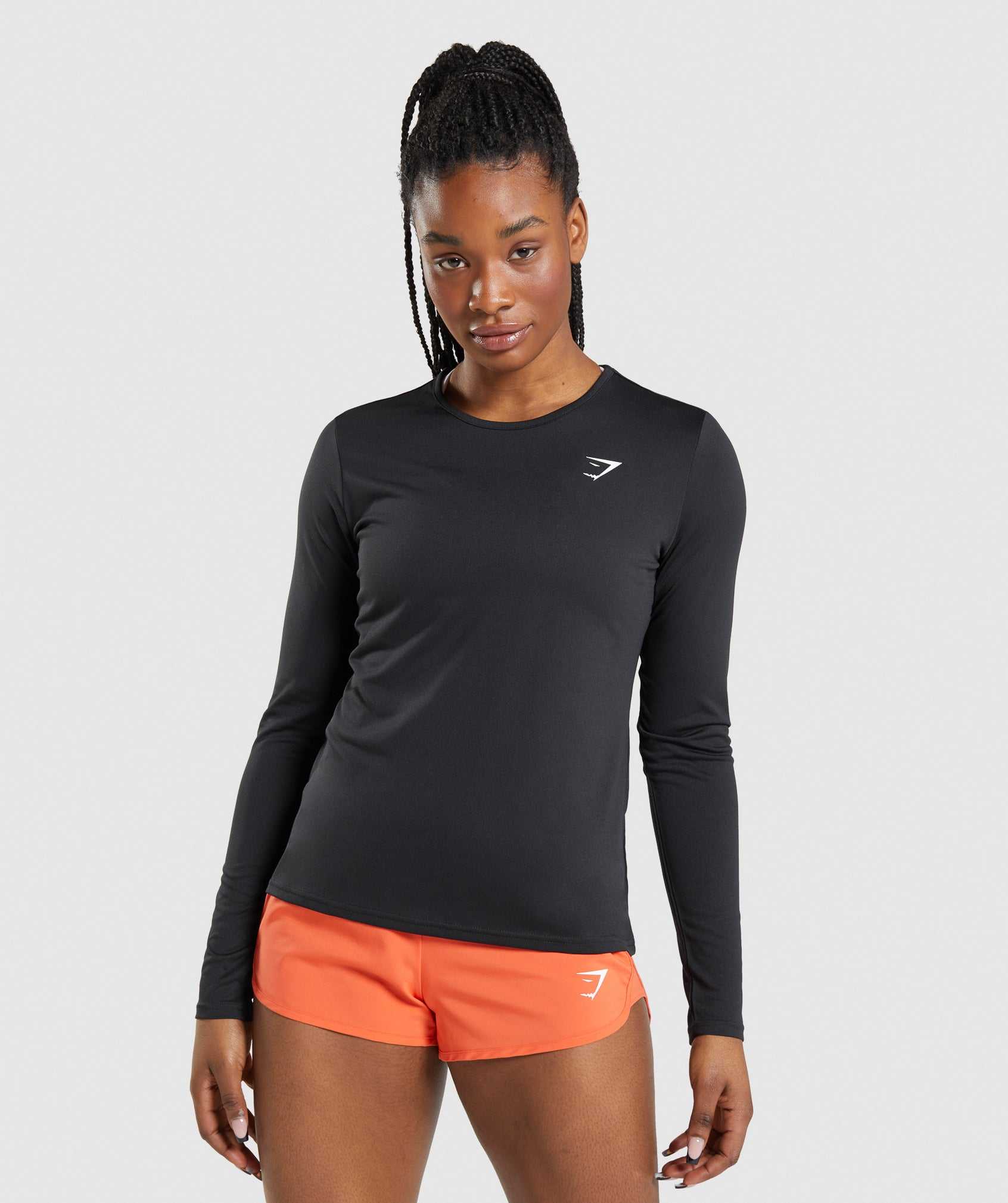 Najfatalniejszy Damskie Gymshark Treningowe Long Sleeve Czarne | KOUQ74095