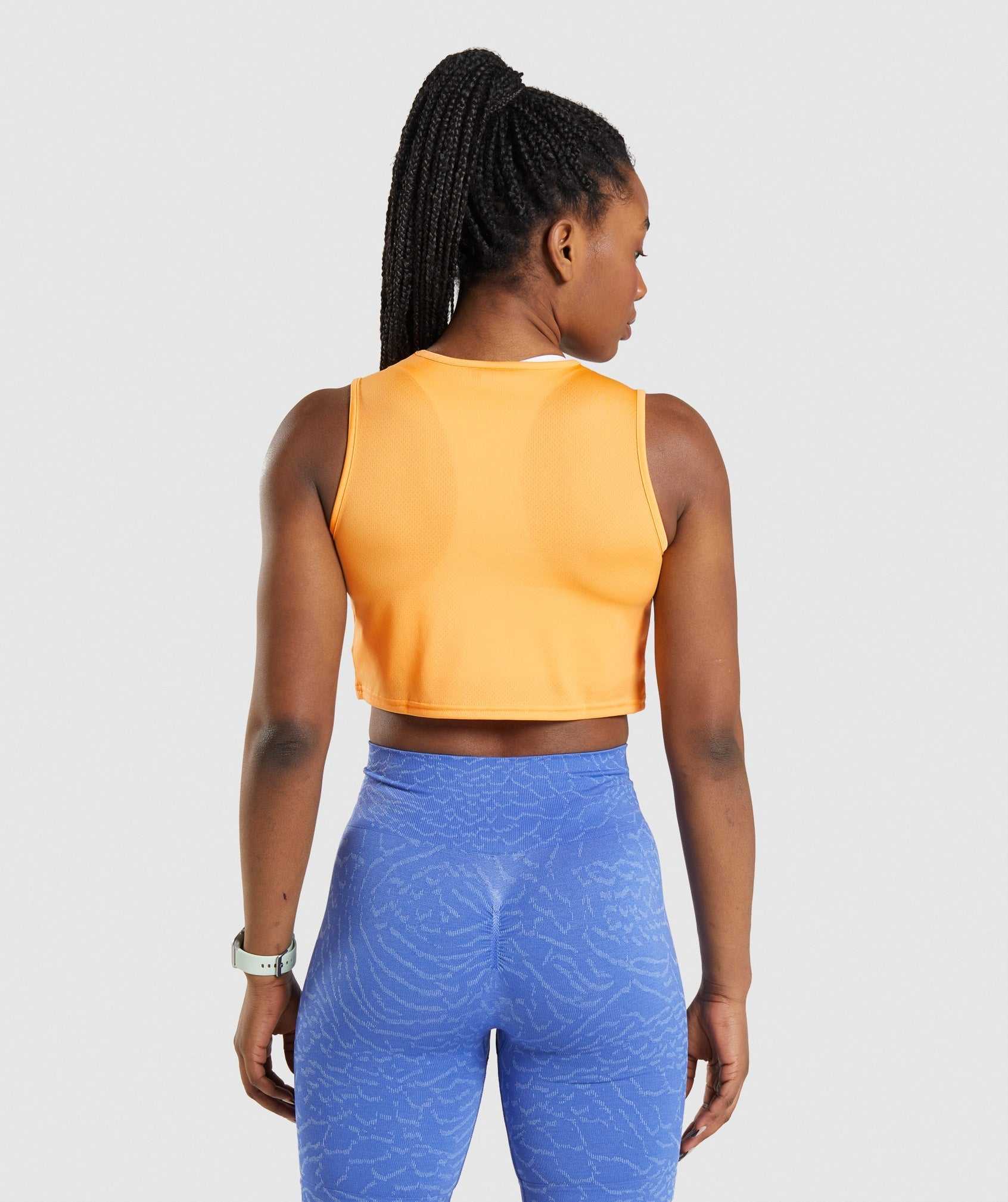 Najfatalniejszy Damskie Gymshark Treningowe Crop Morelowe Pomarańczowe | ZCEB31695