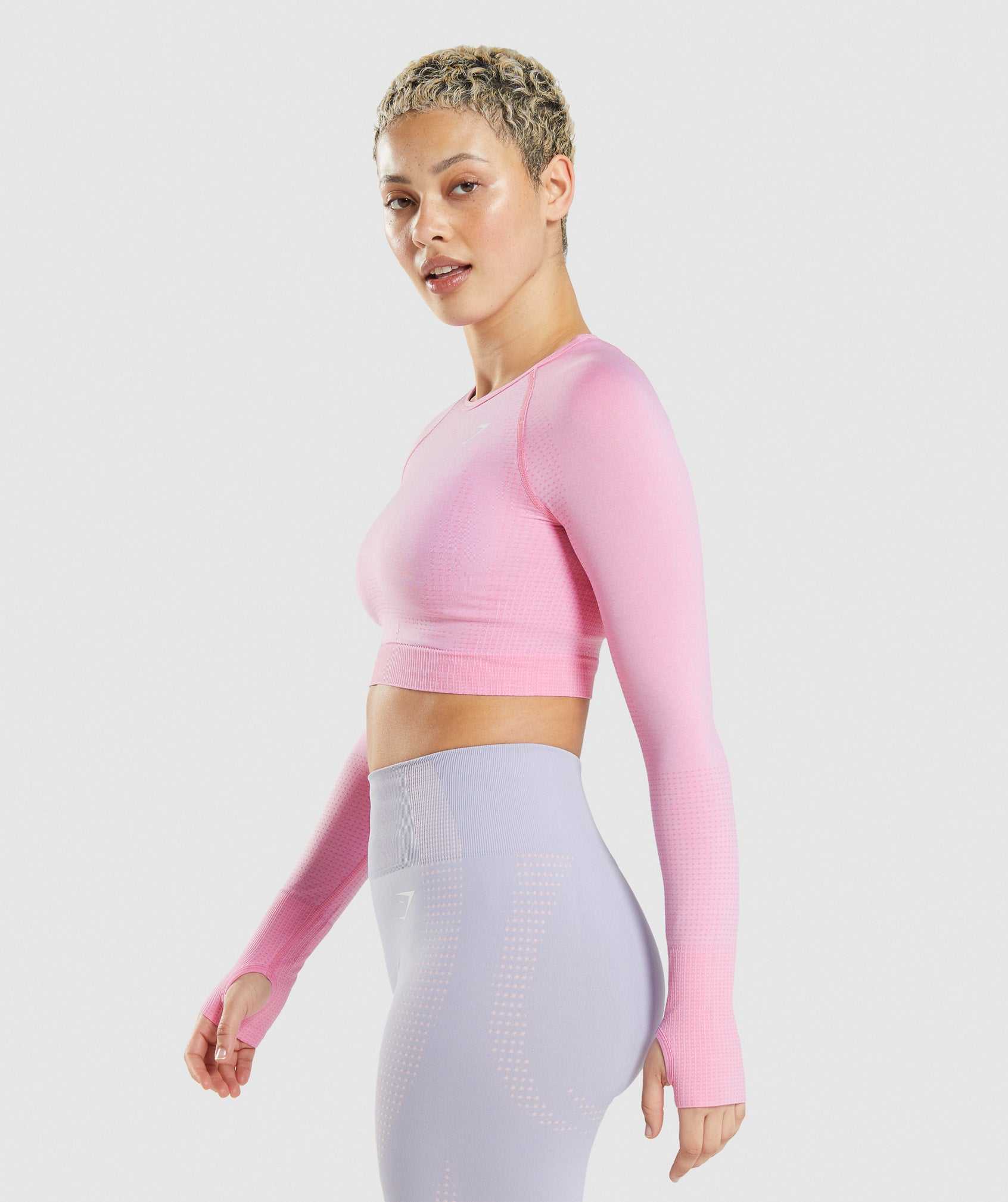 Najfatalniejszy Damskie Gymshark Vital Seamless 2.0 Crop Różowe | BAYH57291