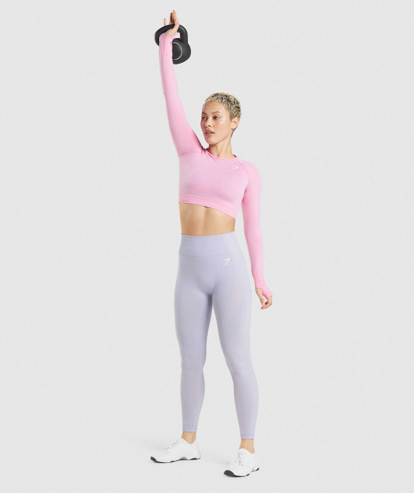 Najfatalniejszy Damskie Gymshark Vital Seamless 2.0 Crop Różowe | BAYH57291