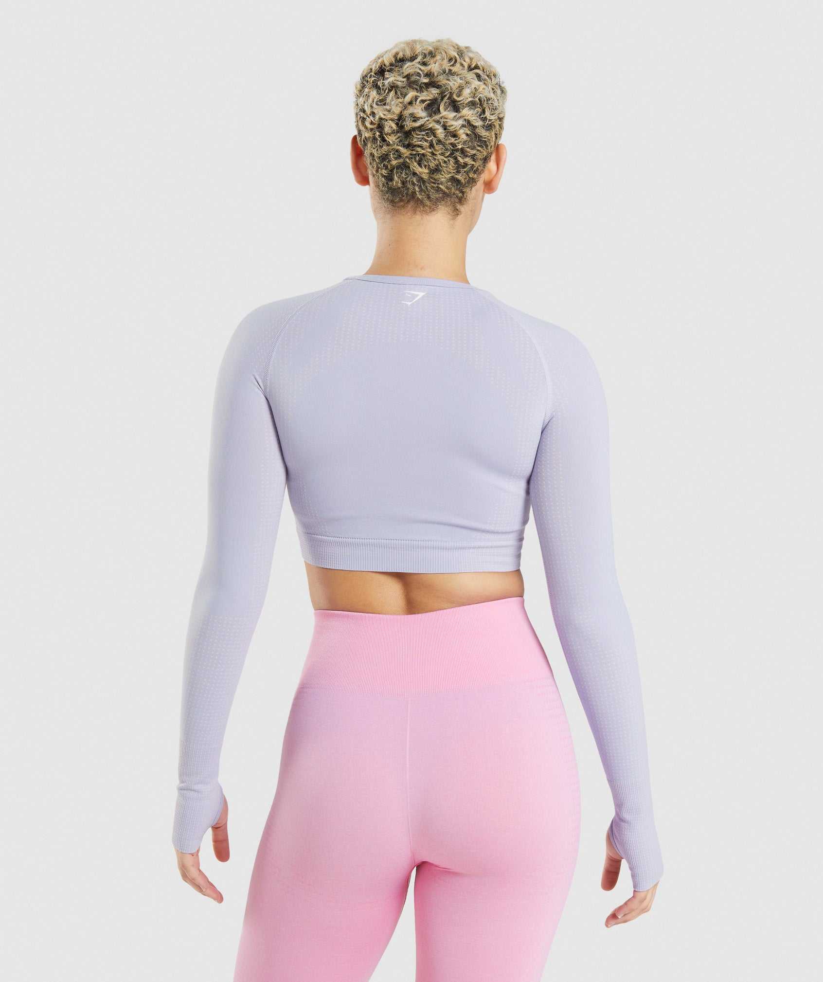 Najfatalniejszy Damskie Gymshark Vital Seamless 2.0 Crop Niebieskie | PBDE67940