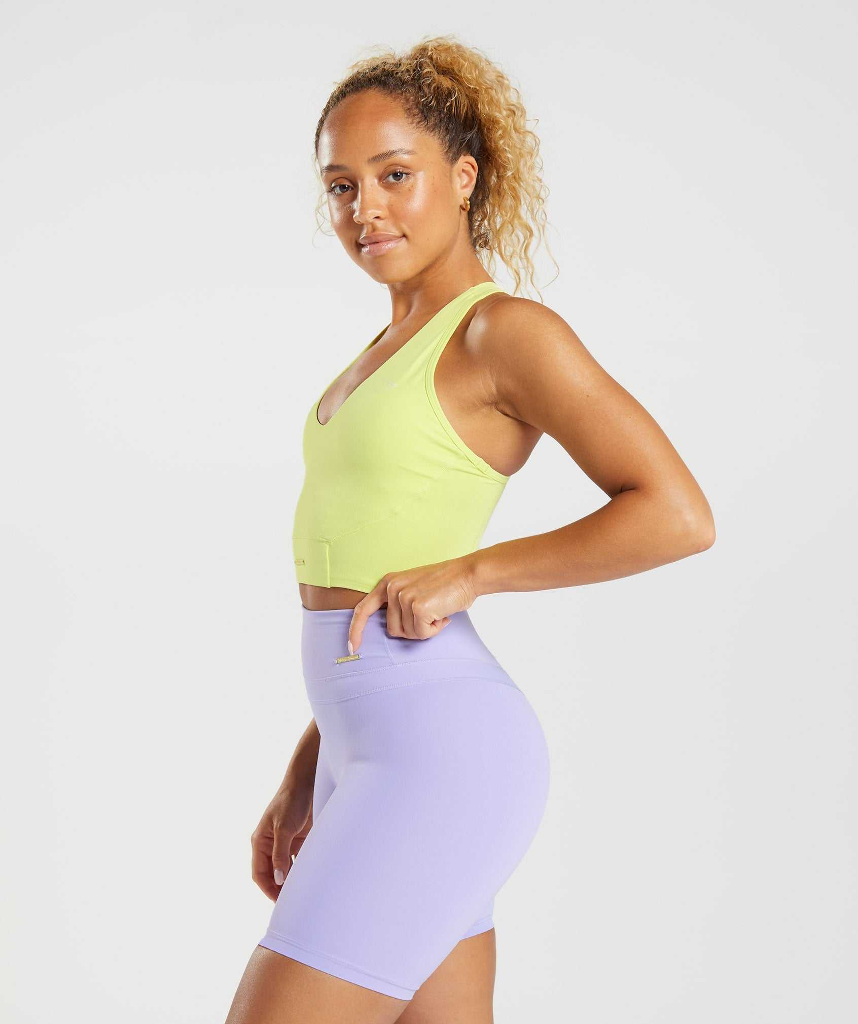 Najfatalniejszy Damskie Gymshark Whitney Crop Zielone | KSRF34925