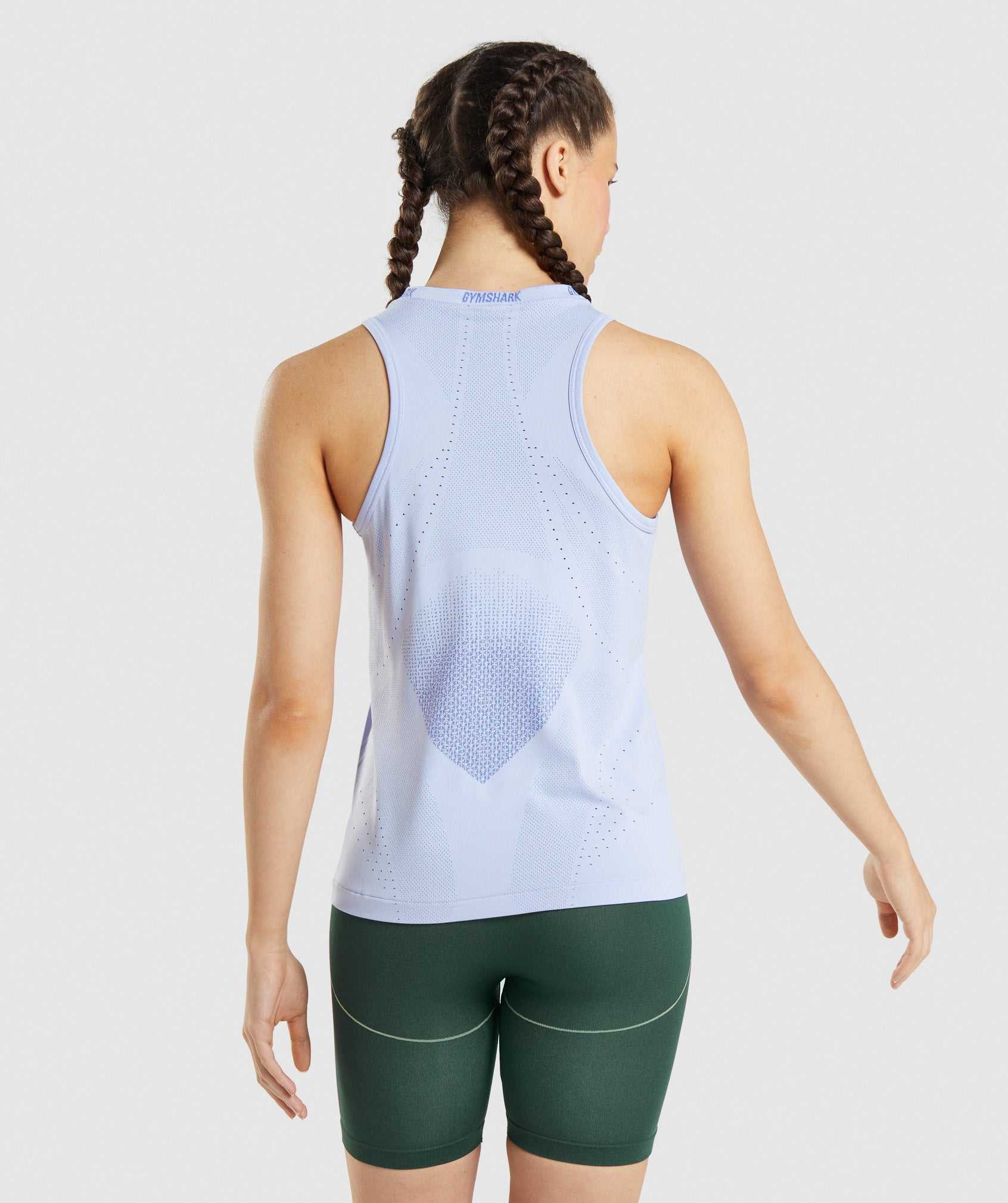 Podkoszulki Damskie Gymshark Apex Seamless Lawenda Niebieskie Niebieskie | HFGM84059