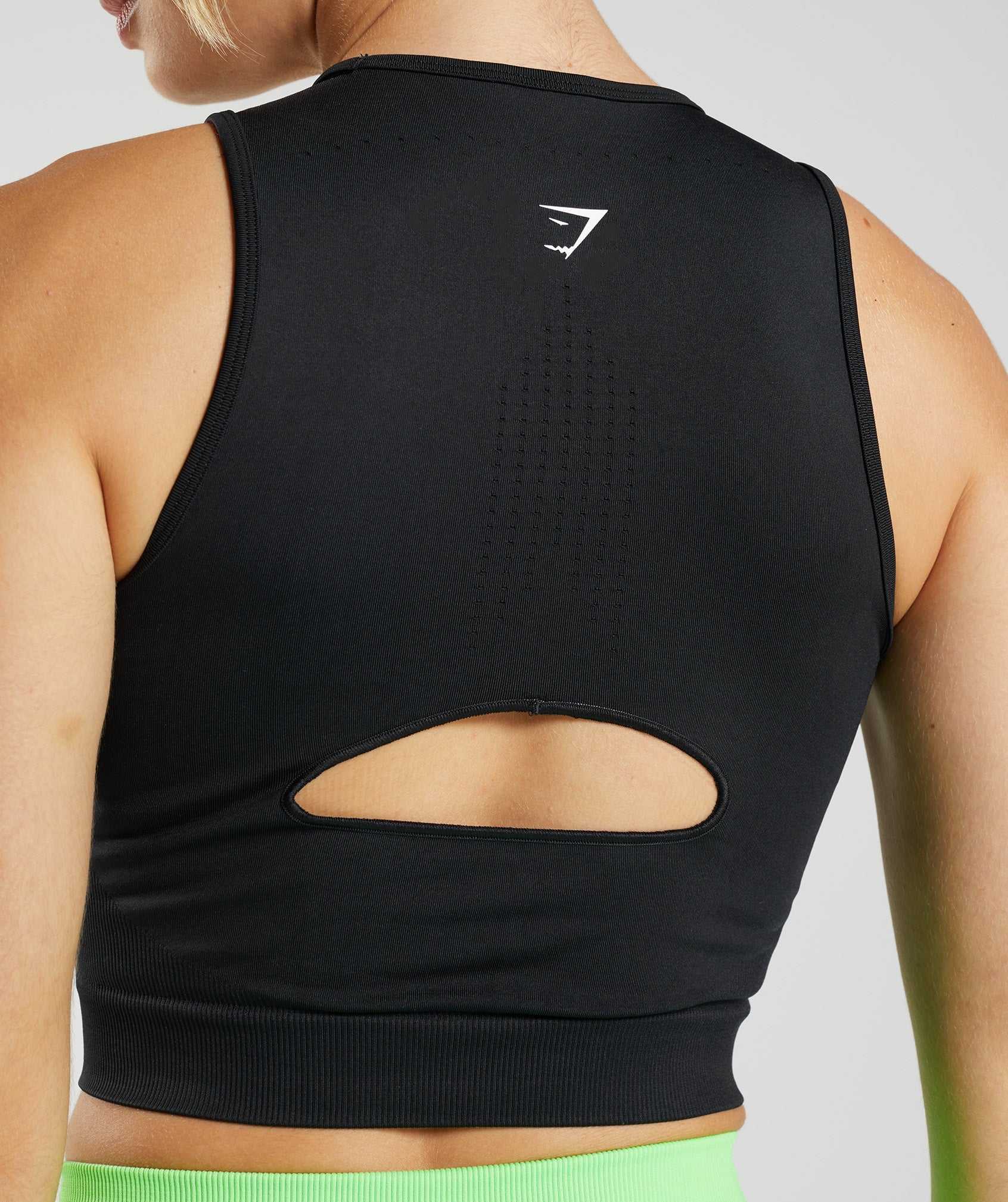 Podkoszulki Damskie Gymshark Sweat Seamless Midi Czarne | MZTH67804