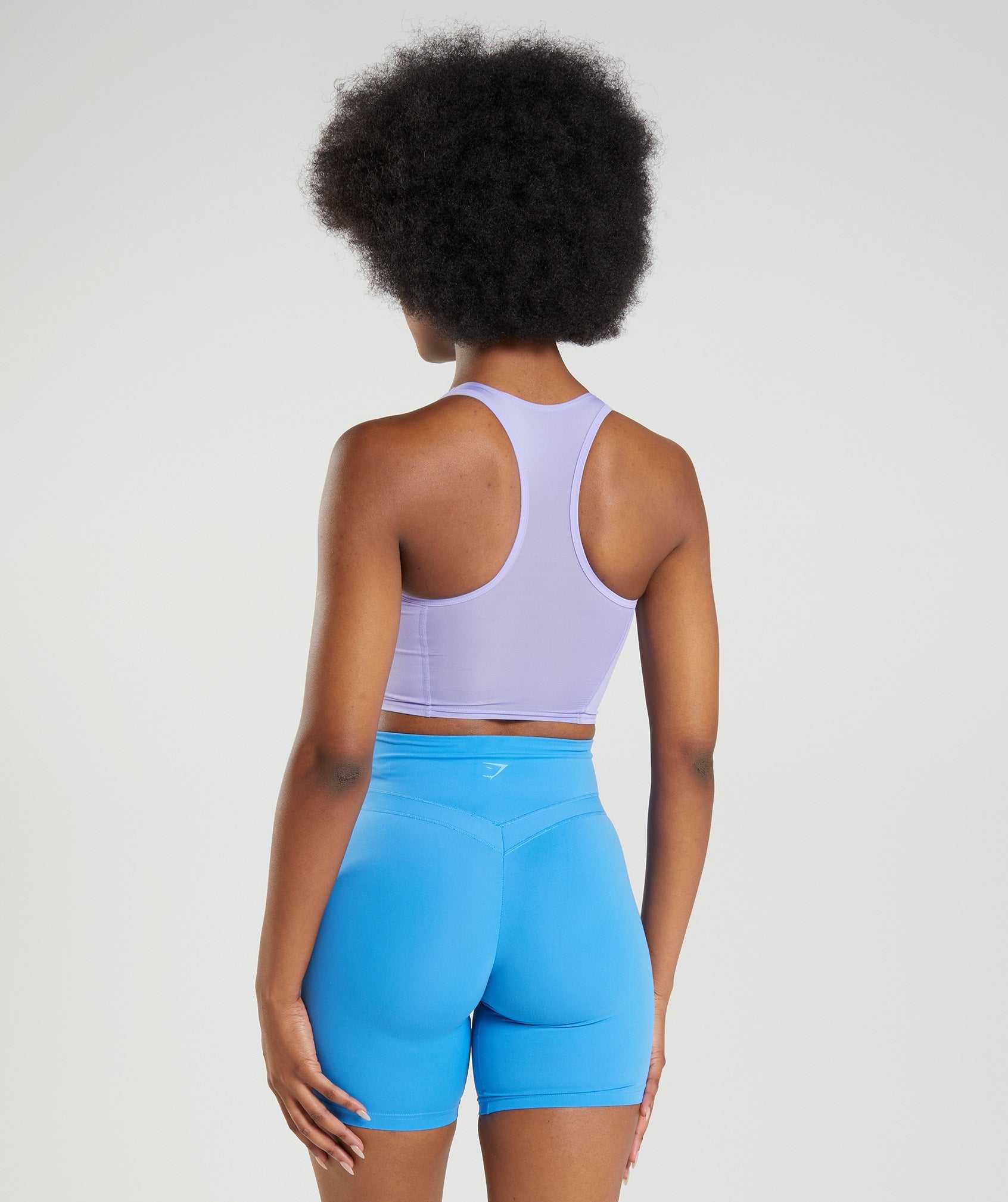 Podkoszulki Damskie Gymshark Whitney Crop Fioletowe | SRYQ46812