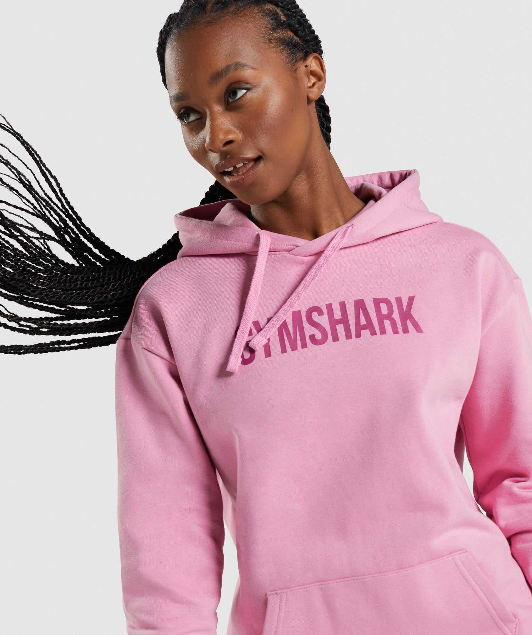 Pulowery Damskie Gymshark Apollo Oversized Różowe | SOMZ61572