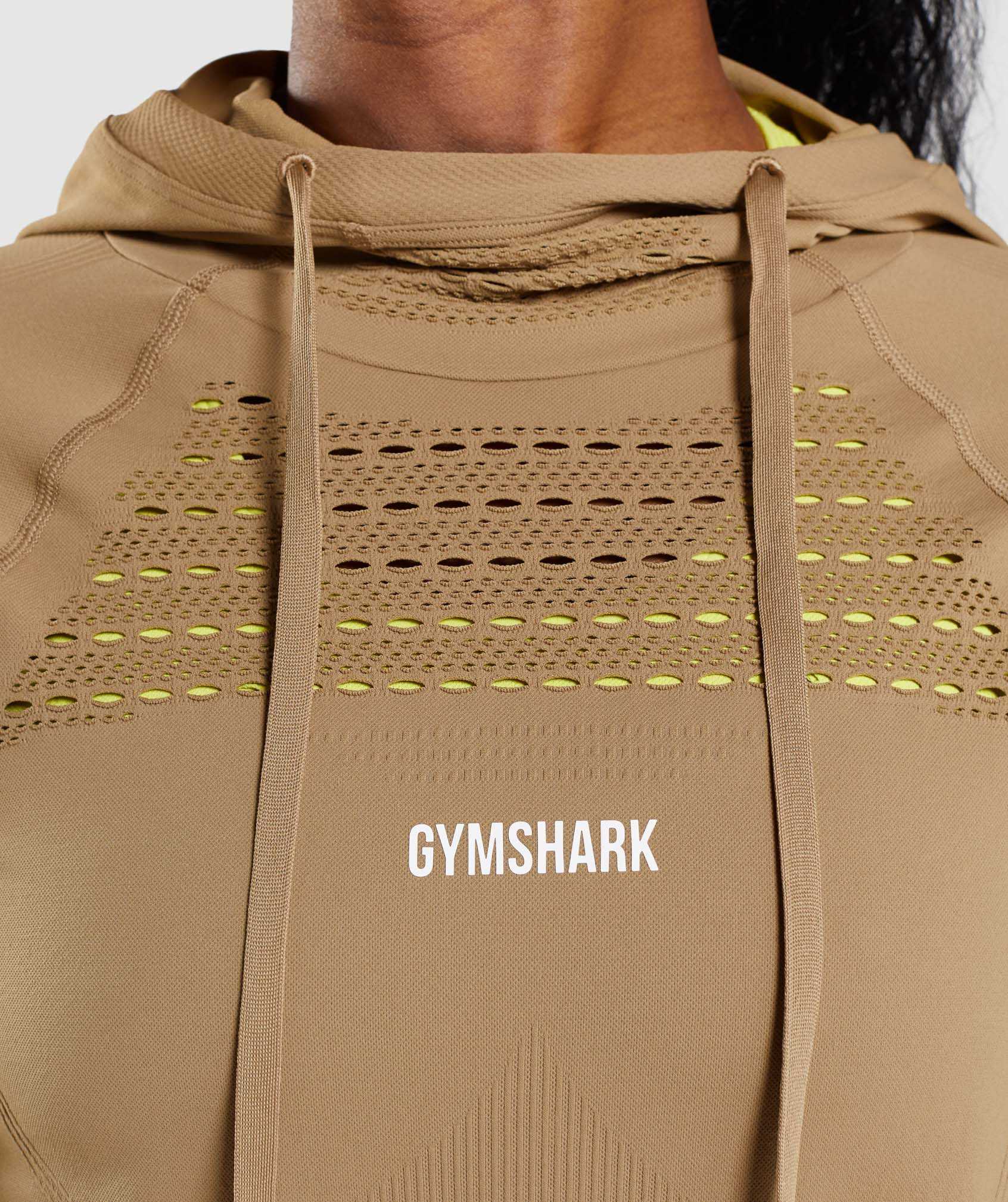 Pulowery Damskie Gymshark Energy Seamless Brązowe | SMQD13247