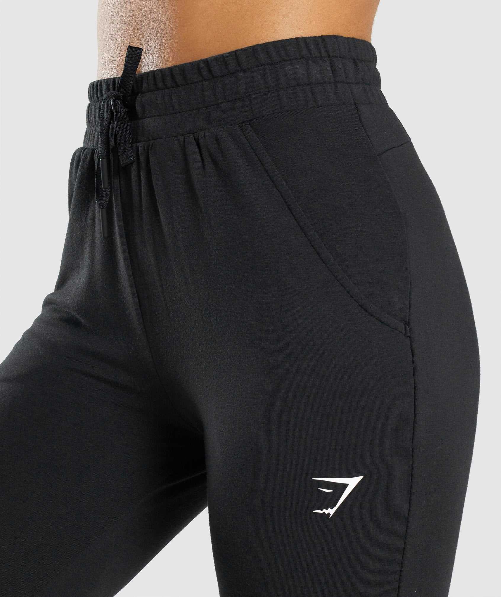 Spodnie Do Biegania Damskie Gymshark Pippa Treningowe Czarne | XJWL09763