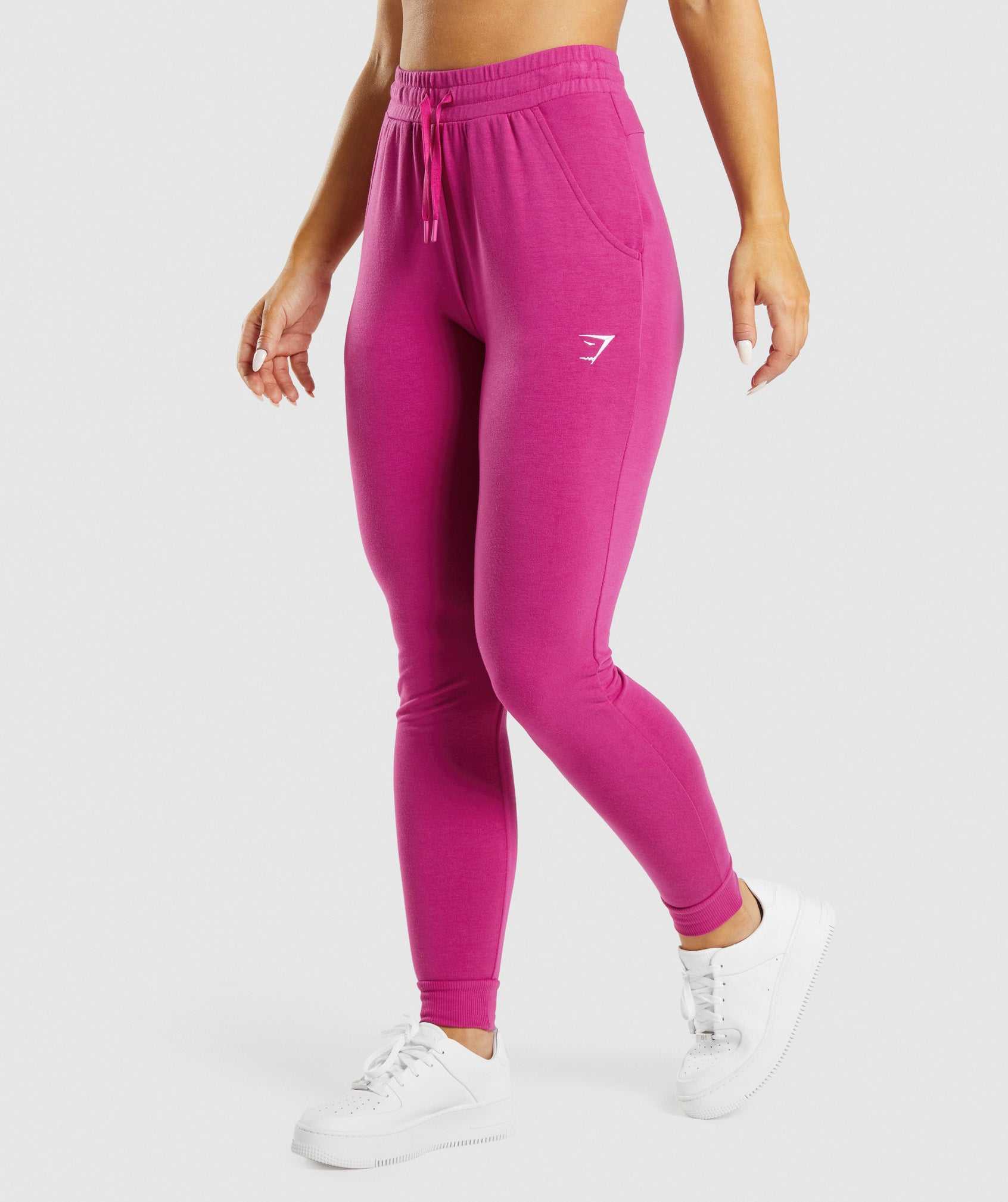 Spodnie Do Biegania Damskie Gymshark Treningowe Pippa Różowe | IQRW54978