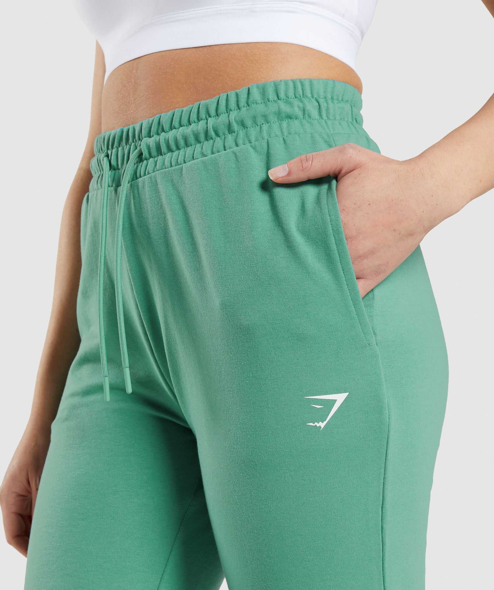 Spodnie Do Biegania Damskie Gymshark Treningowe Zielone | MPDT87231