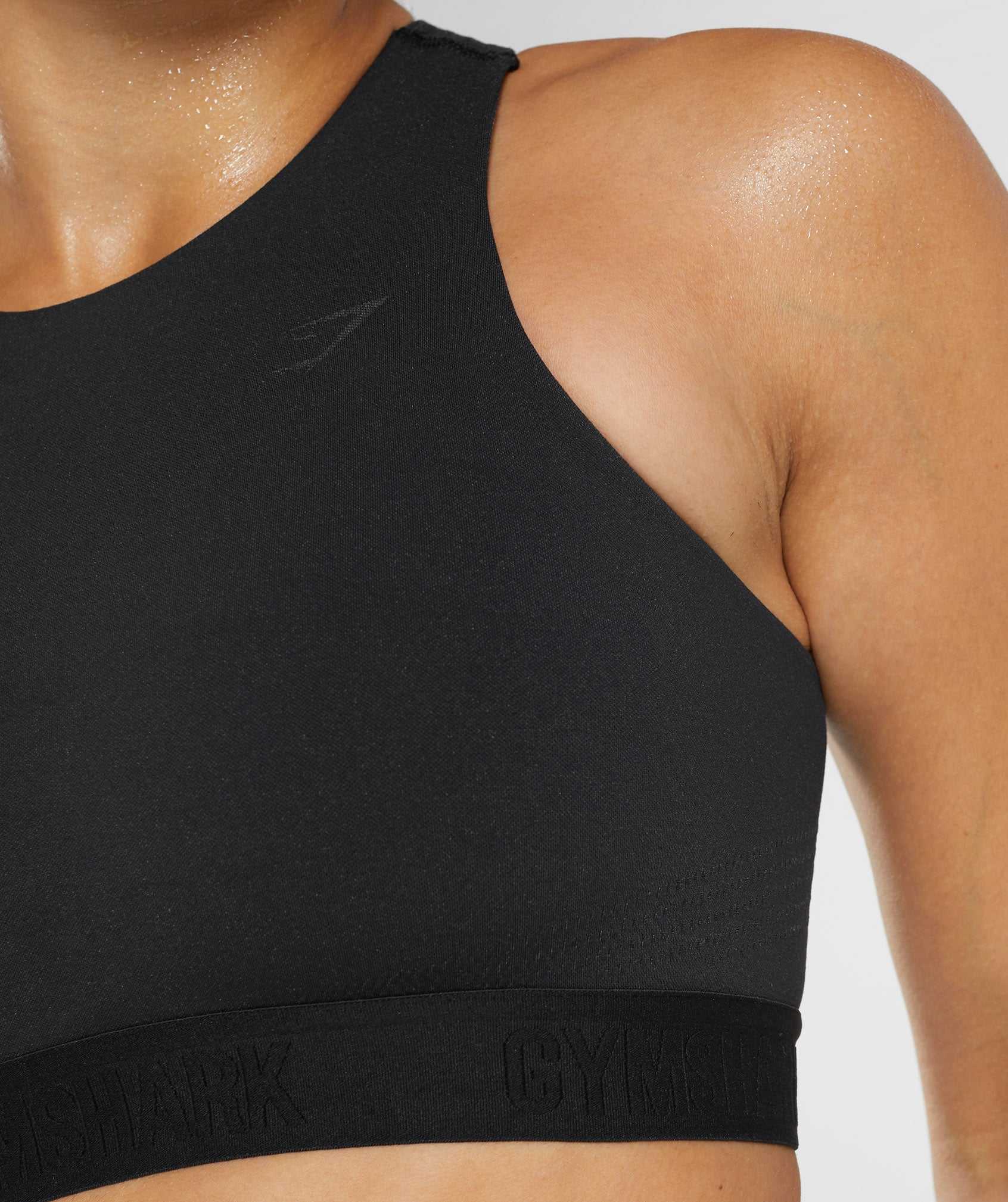 Staniki Sportowe Damskie Gymshark 315 Performance High Neck Czarne Jasny Szare | CZPX35208