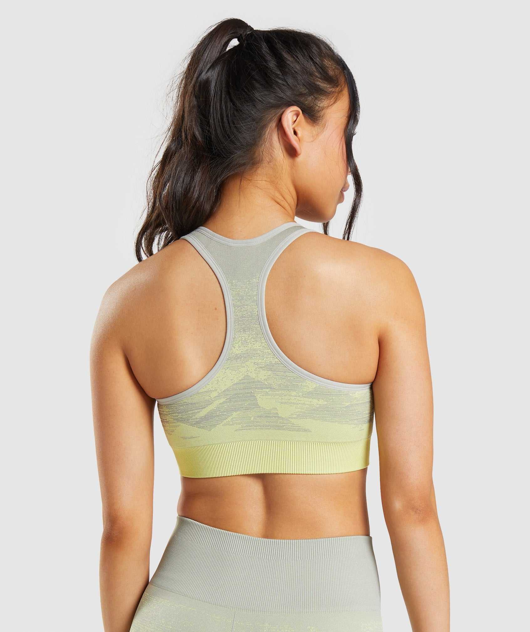 Staniki Sportowe Damskie Gymshark Adapt Ombre Seamless Szare Brązowe Szare | VKSG25643