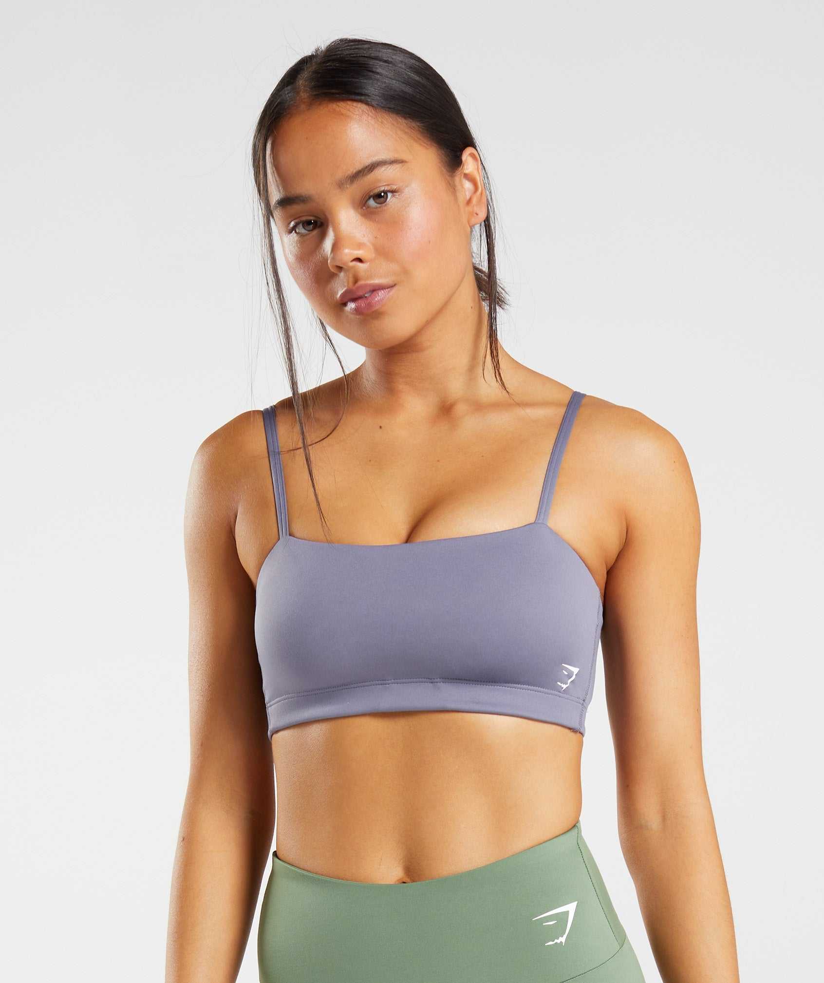 Staniki Sportowe Damskie Gymshark Bandeau Fioletowe | FAPX34801