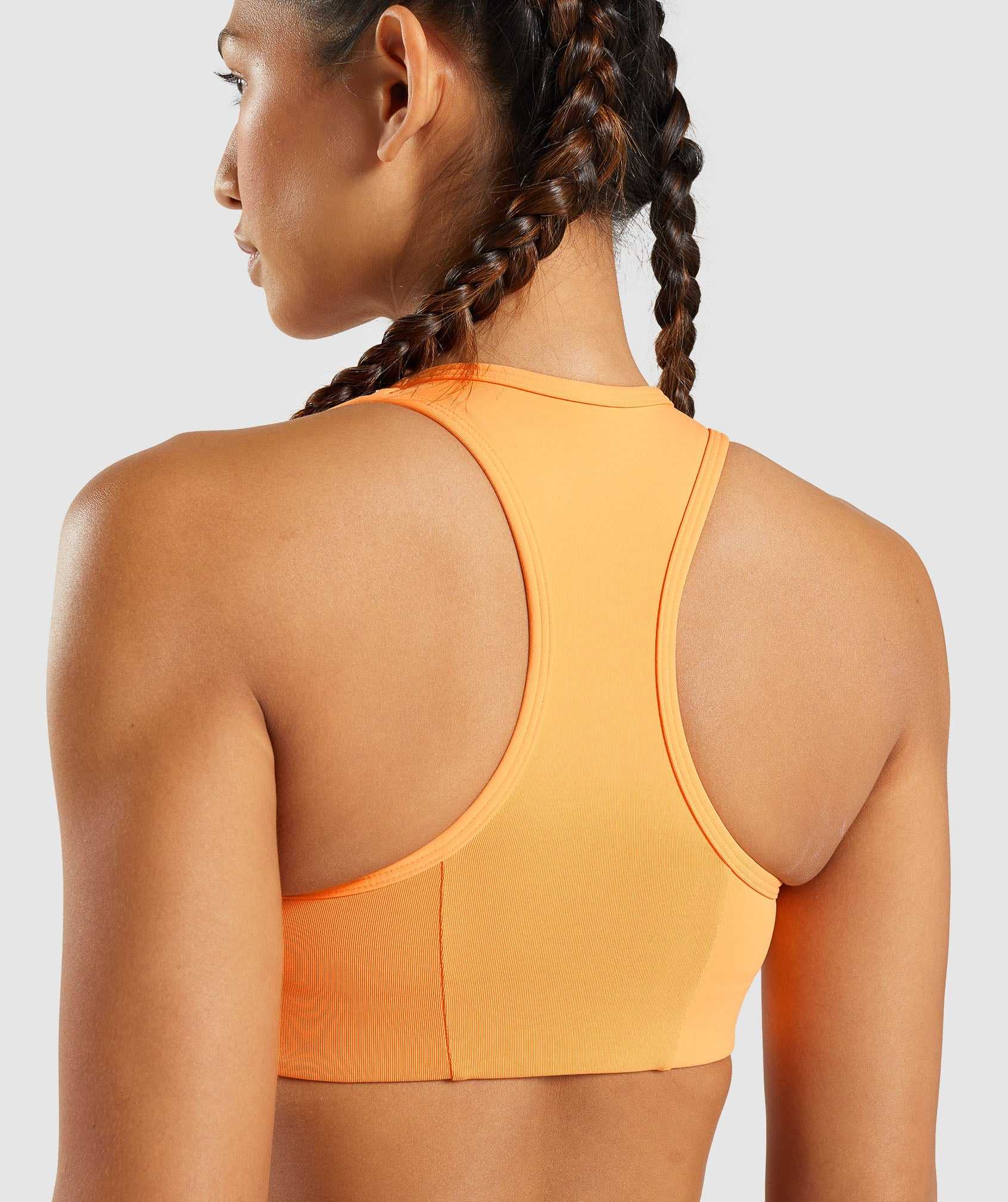 Staniki Sportowe Damskie Gymshark Essential Racer Back Morelowe Pomarańczowe | UPXD23578