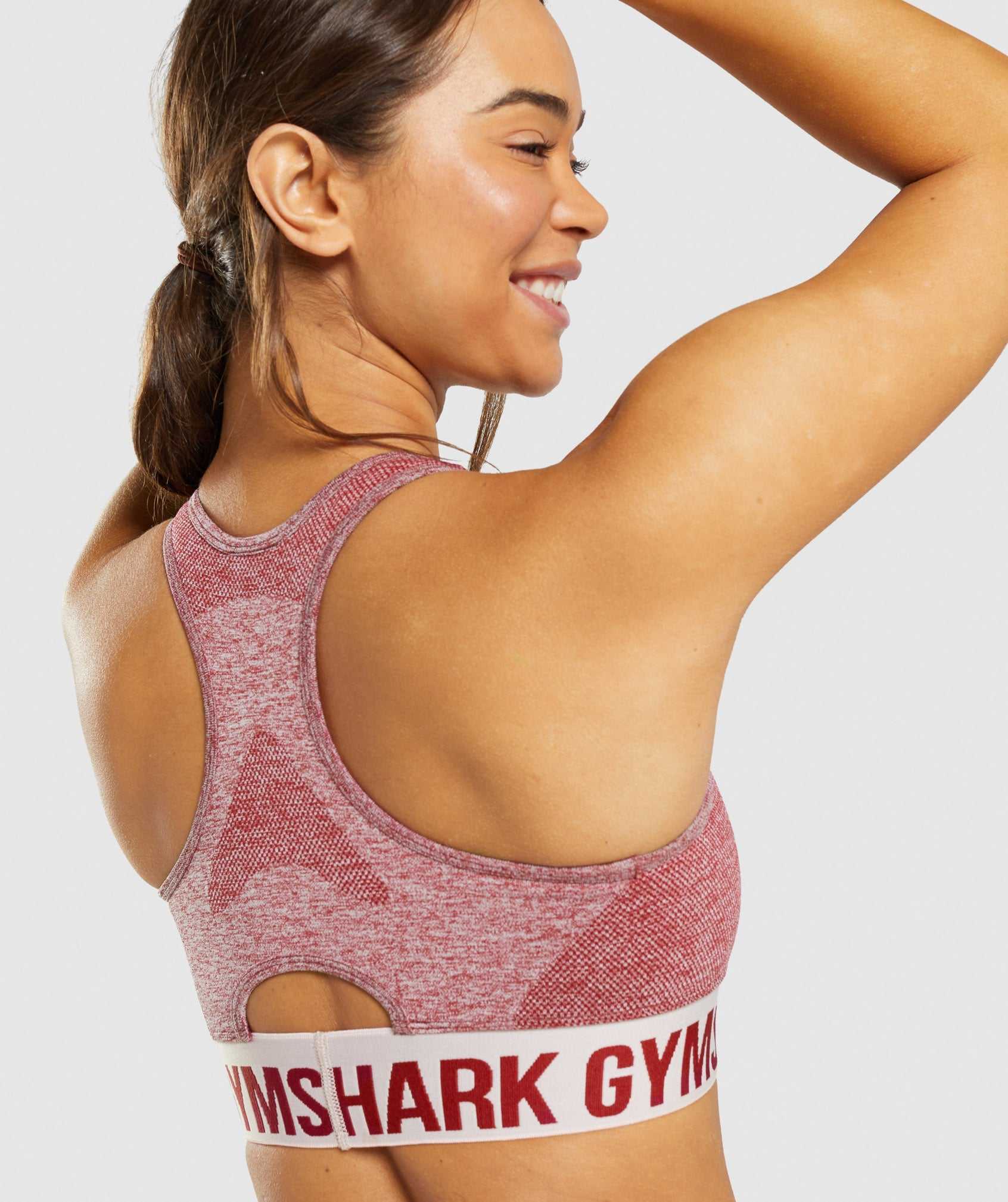 Staniki Sportowe Damskie Gymshark Flex Bordowe | CVMW07569