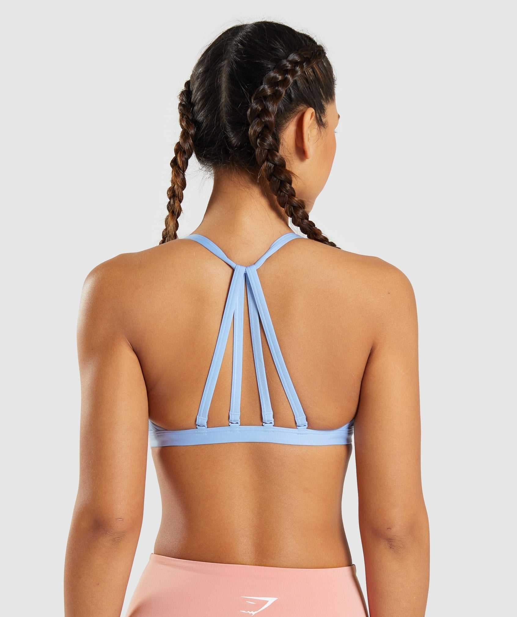 Staniki Sportowe Damskie Gymshark Minimal Niebieskie | QFEO49167