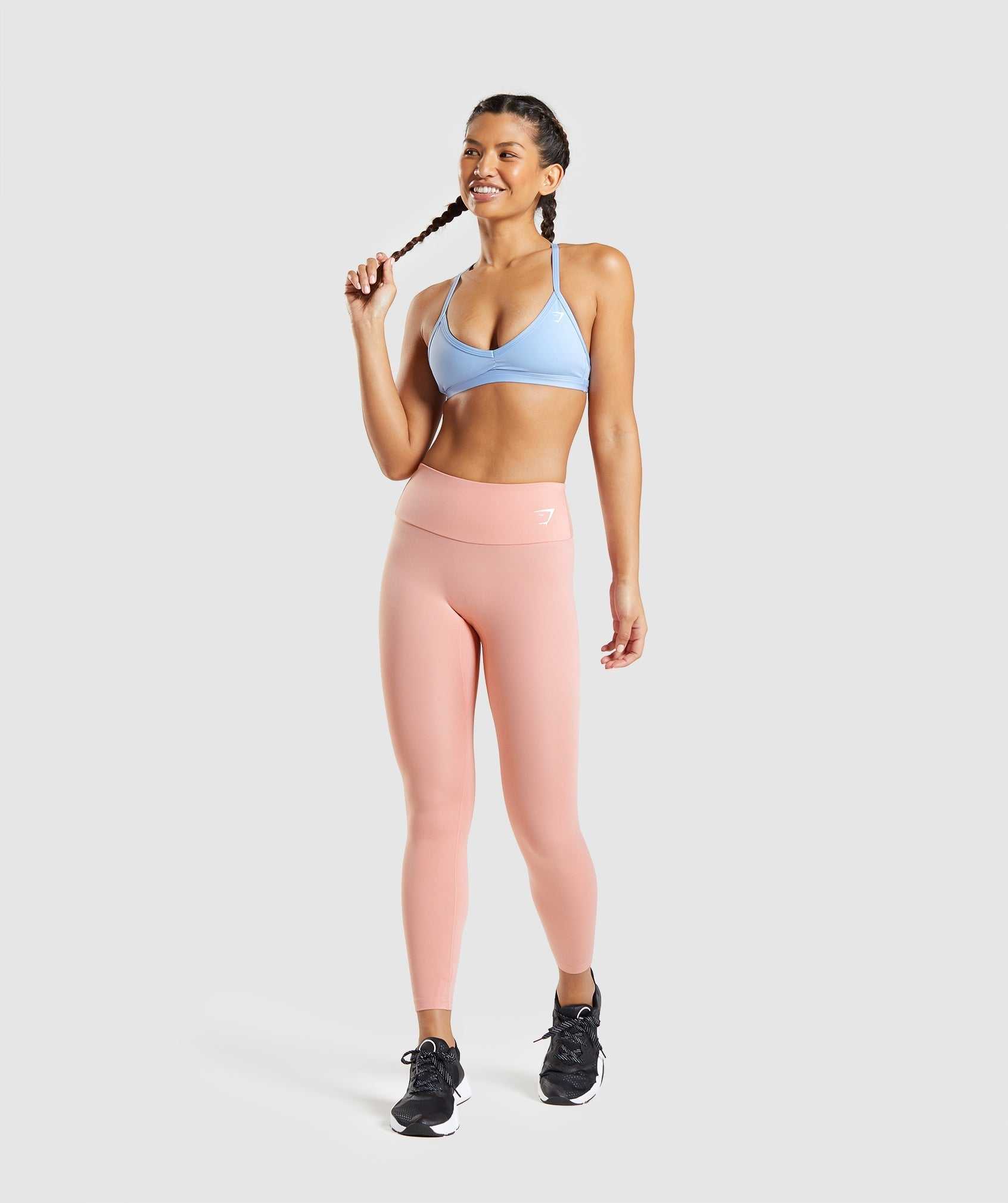 Staniki Sportowe Damskie Gymshark Minimal Niebieskie | QFEO49167