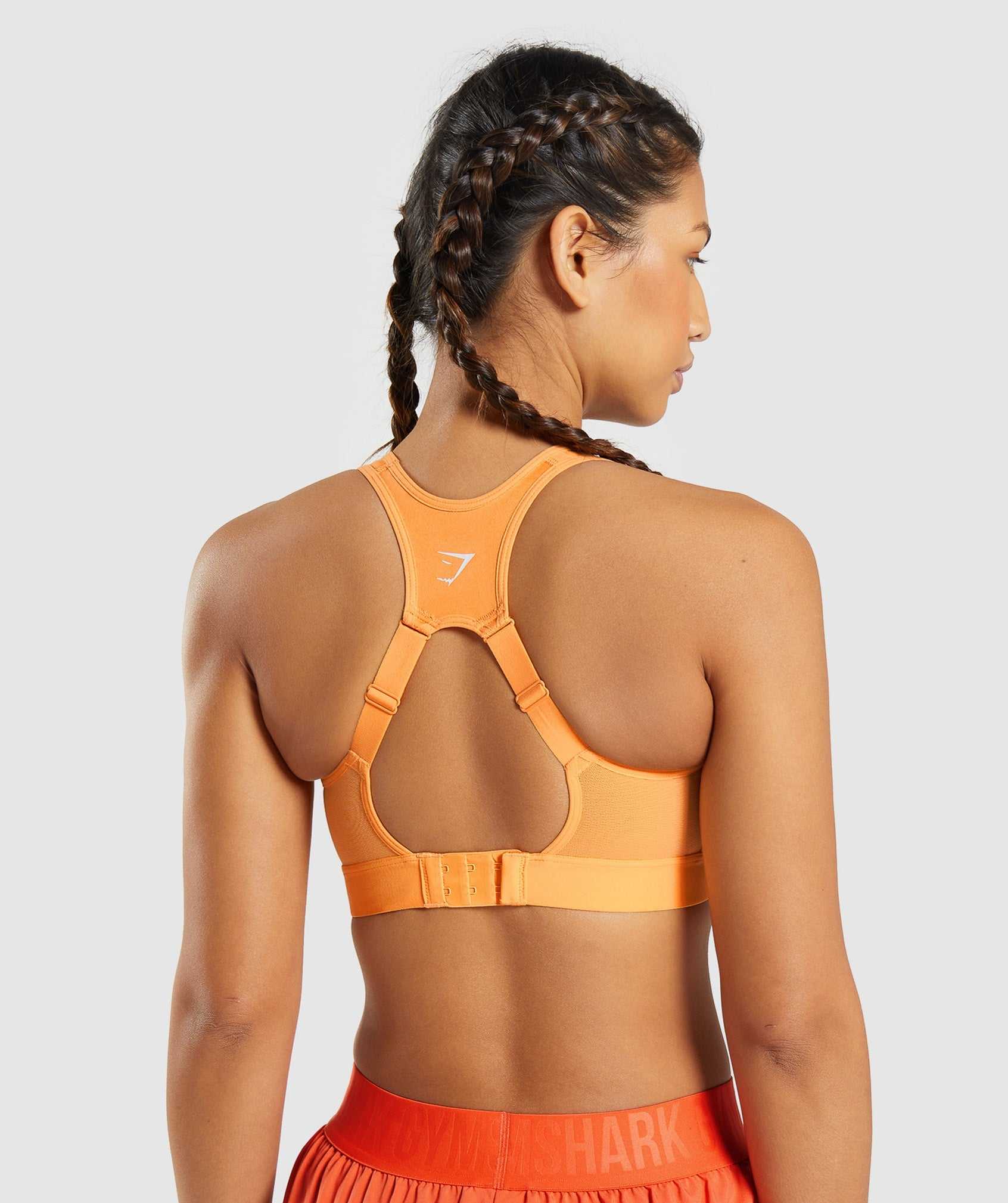 Staniki Sportowe Damskie Gymshark Open Back Morelowe Pomarańczowe | GFCK10842